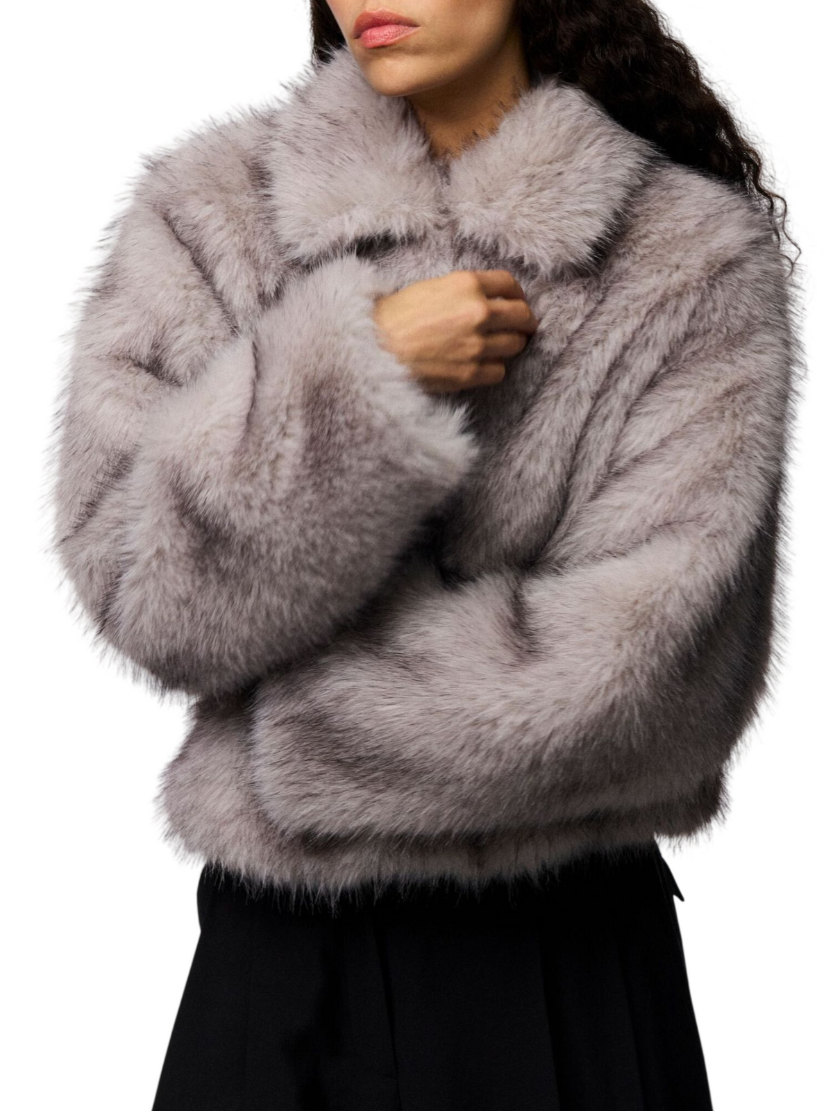 pcjilla short fluffy jacket 17159054 CATHEDRAL SPIRE PIECES 