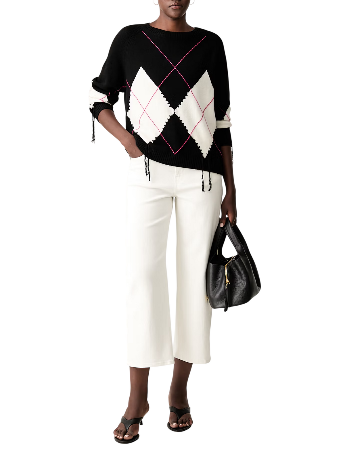 Pinko maglia Berna in lana e cashmere a rombi nero 107377-A3JE ZBF PINKO 