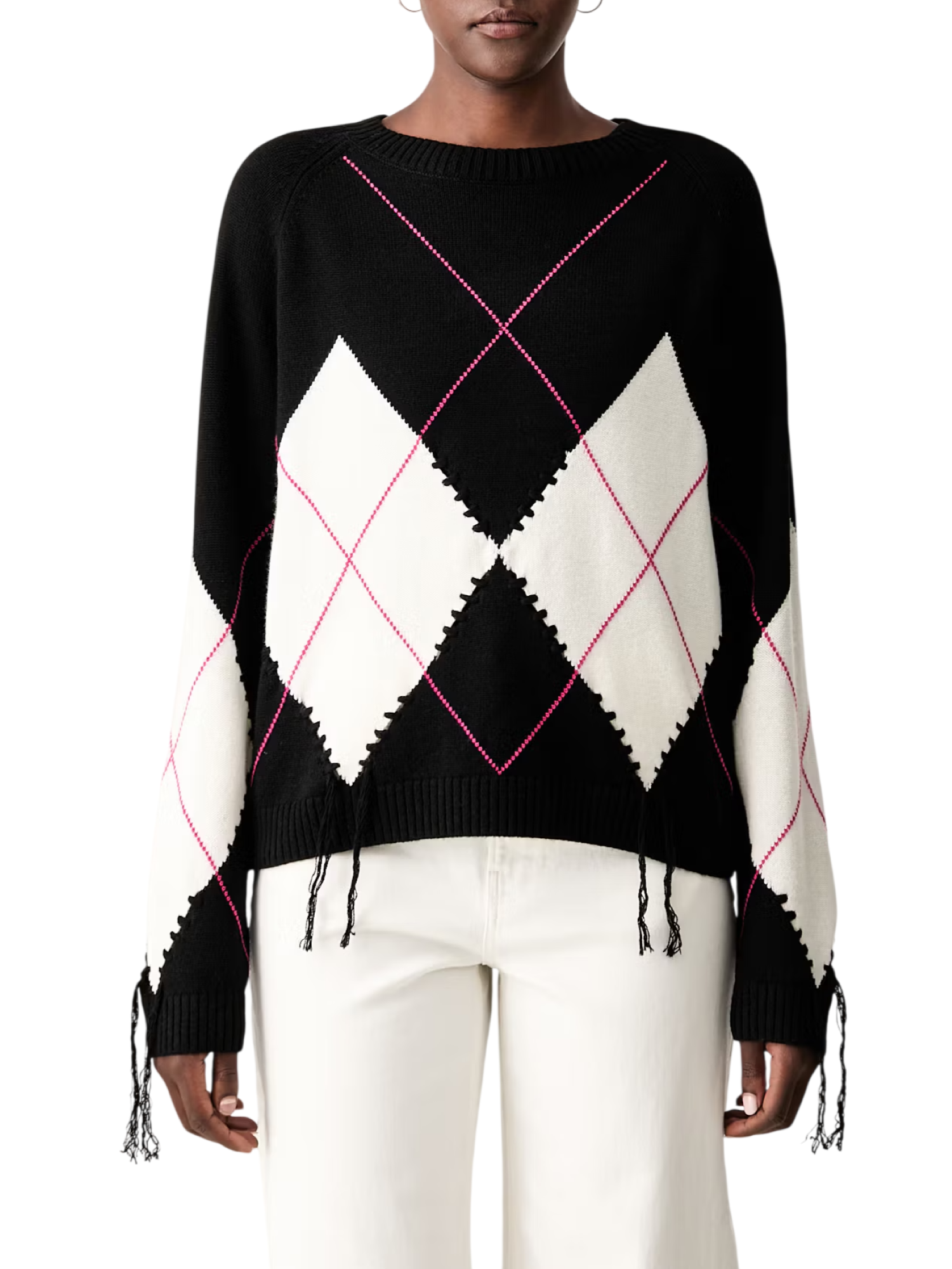 Pinko maglia Berna in lana e cashmere a rombi nero 107377-A3JE ZBF PINKO 