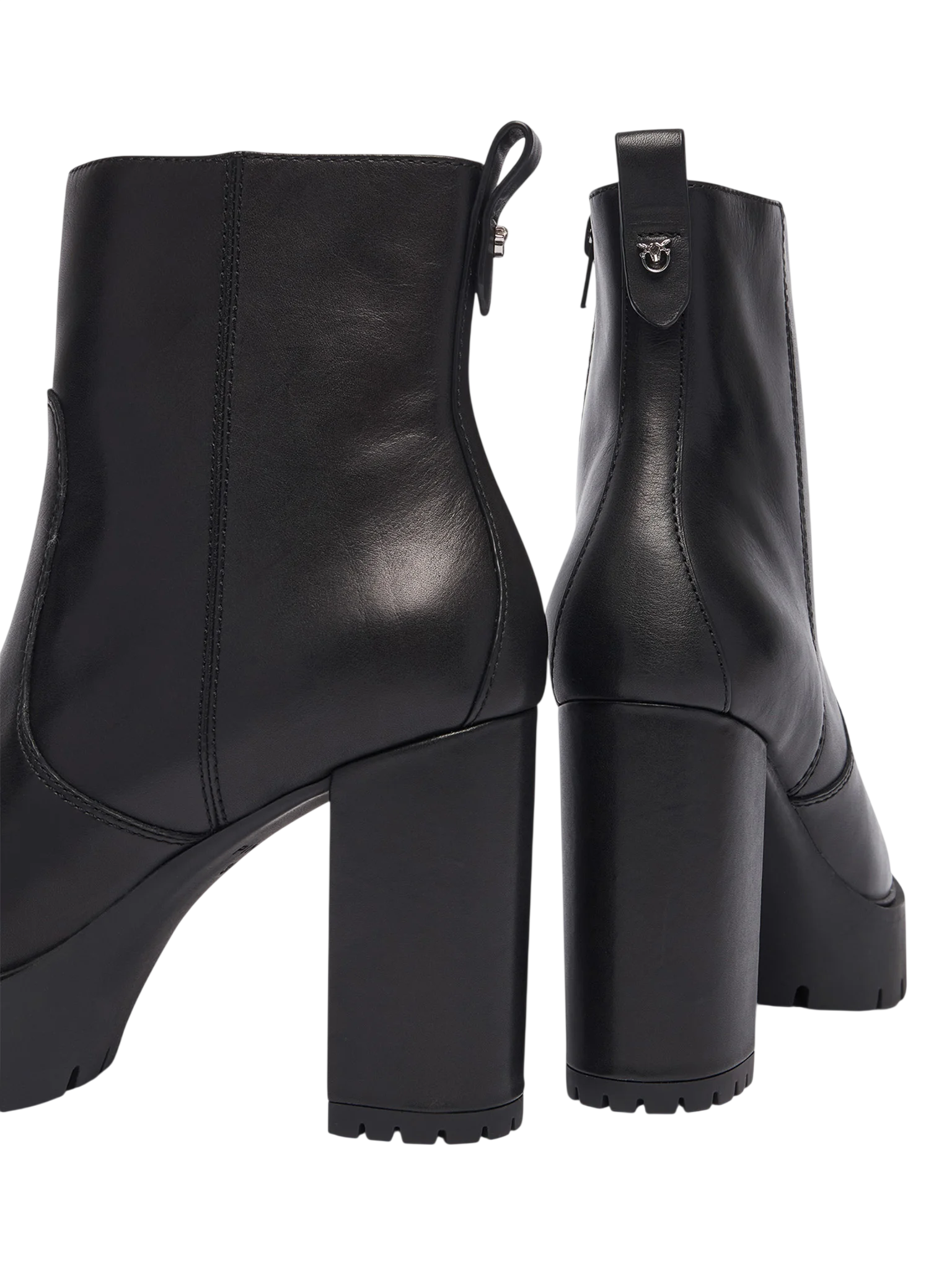 Pinko stivaletti alti tronchetto Clara in pelle nero SD0577P001 Z99 PINKO 