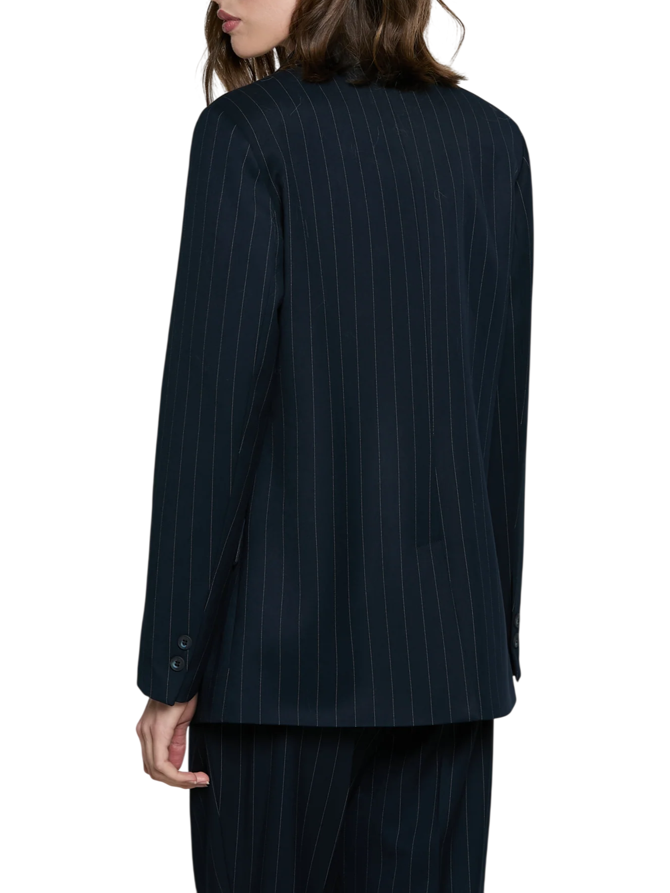 Relish giacca monopetto donna gessata Anya blu ANYA 1786 RELISH 
