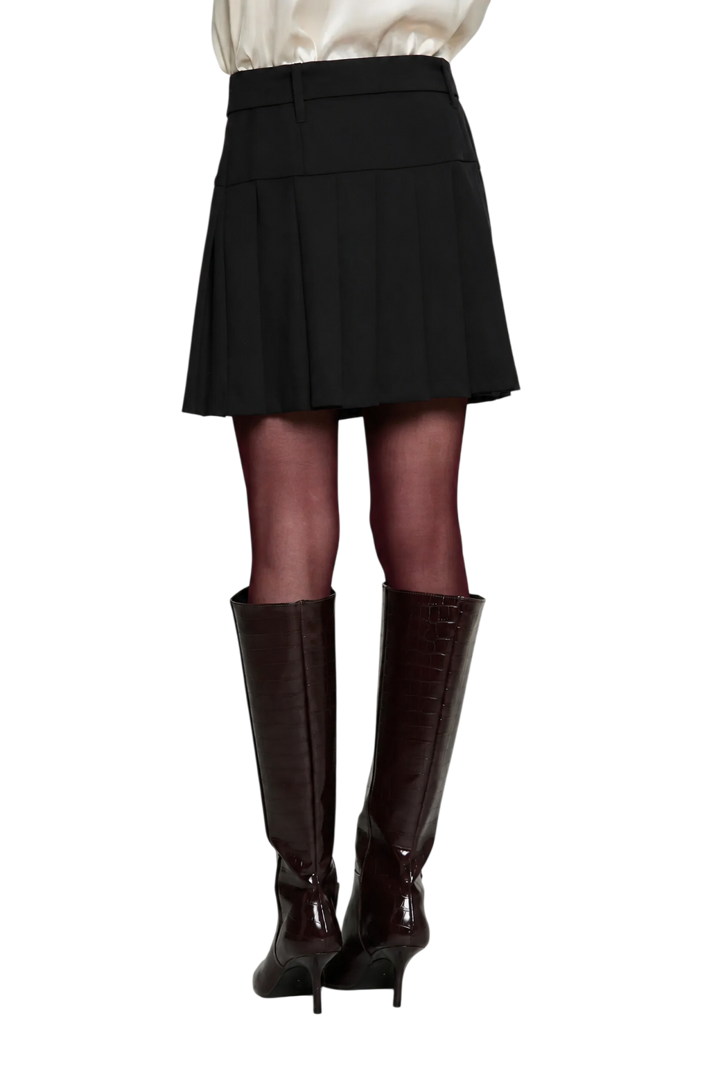 Relish gonna corta a pieghe con cintura Harrys nero HARRYS 1199 RELISH 