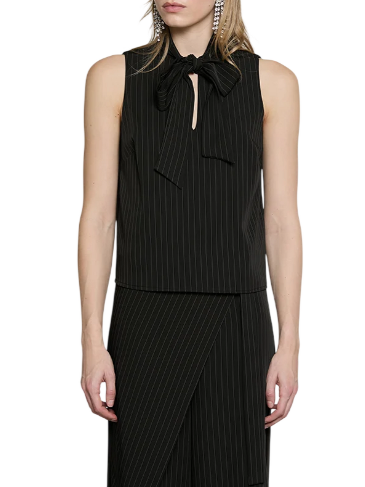 Relish blusa smanicata donna Moussa nero MOUSSA 1199 RELISH 