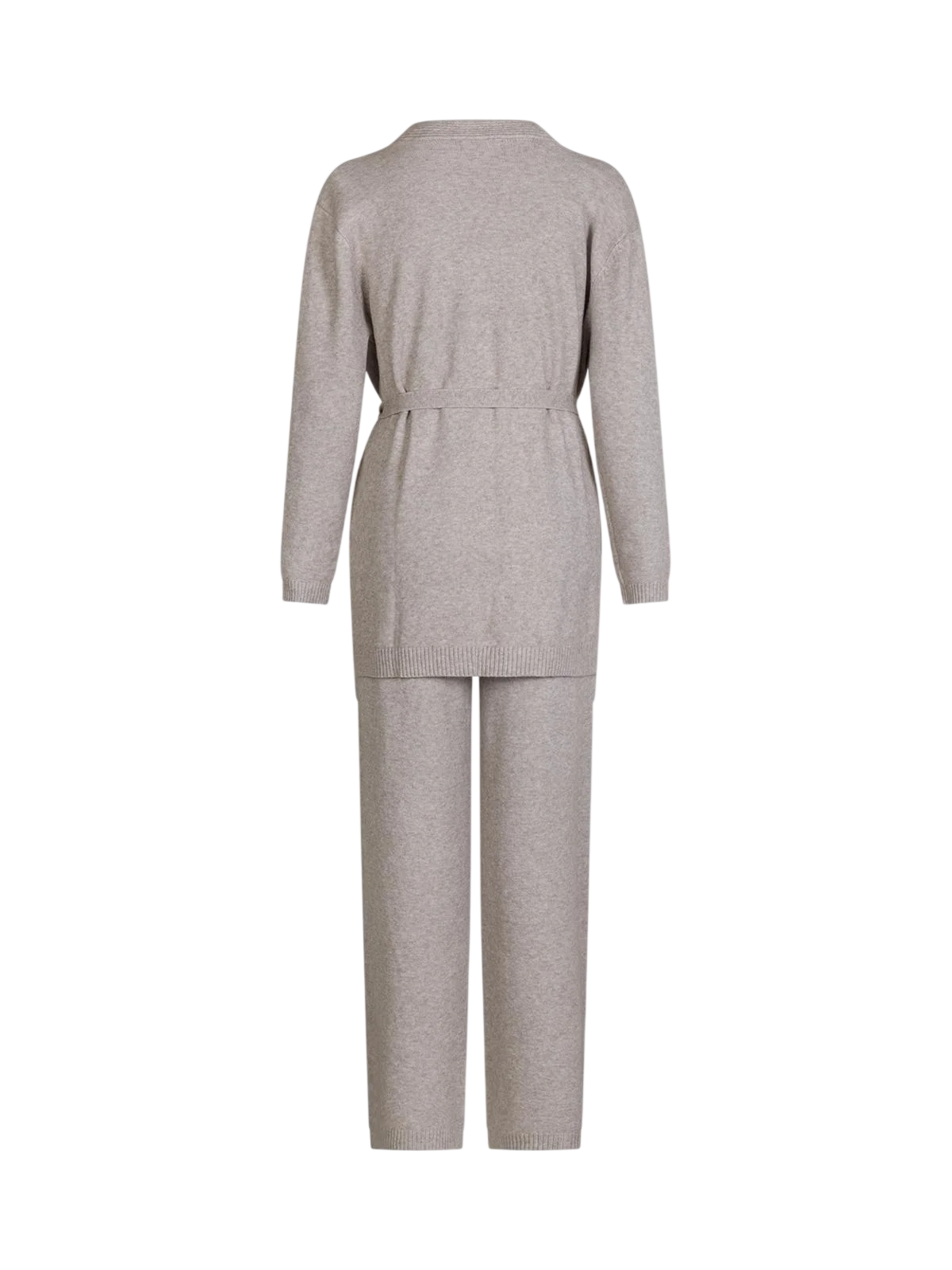 Sandro Ferrone completo donna in maglia cardigan top pantaloni tortora S130YBGERCOLE CACHA Sandro FERRONE 