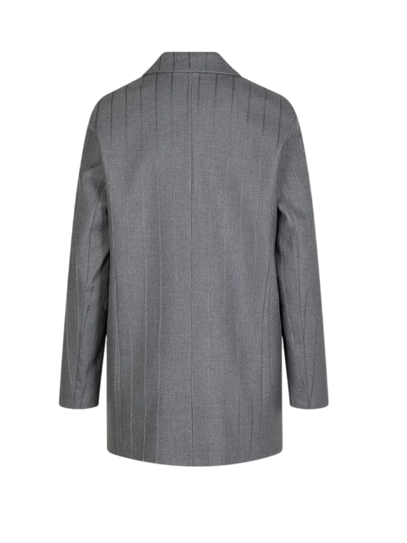 Sandro Ferrone giacca blazer donna trama gessata grigio S25YBGFERRERI GRIGIO Sandro FERRONE 