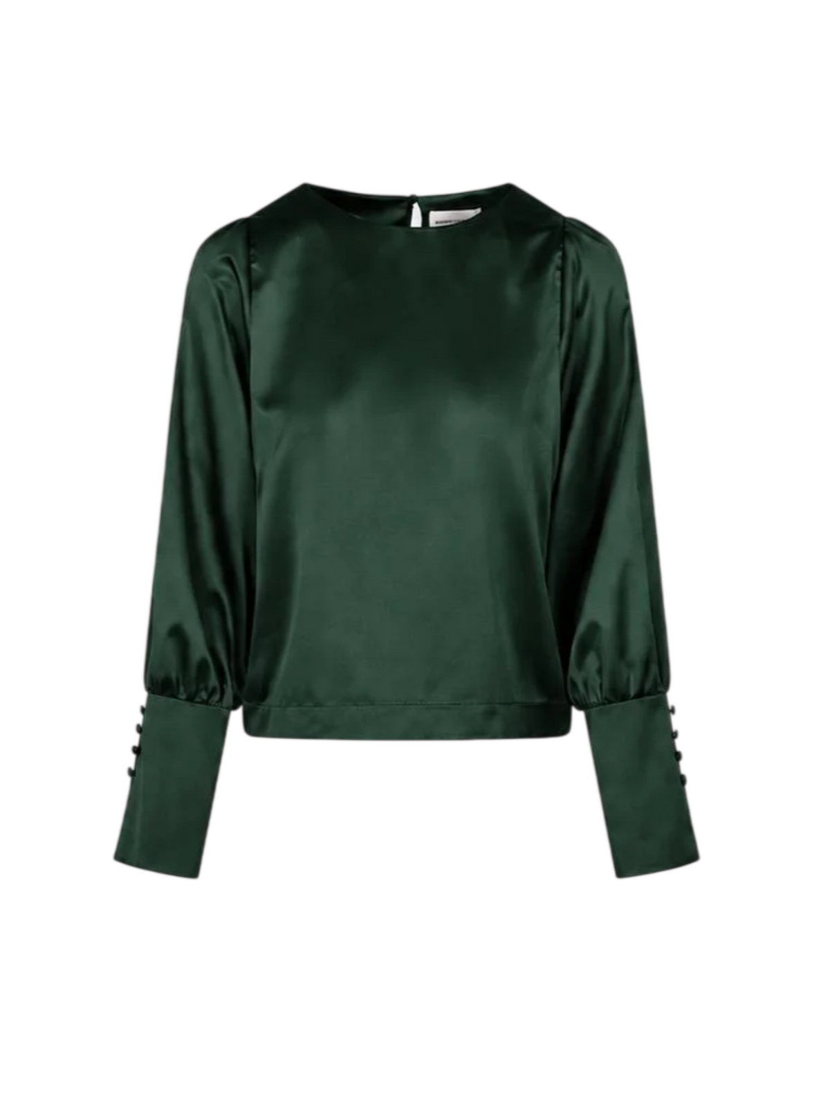 Sandro Ferrone blusa donna in raso manica lunga verde scuro S31YBGNABISSINO FOREST Sandro FERRONE 