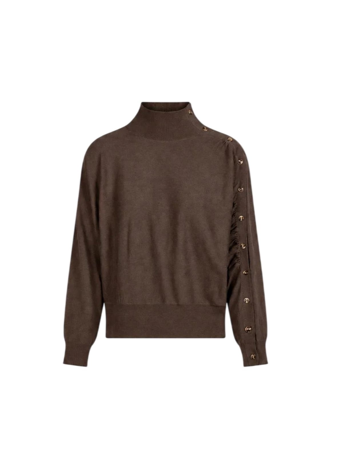 Sandro Ferrone maglia lupetto donna misto lana con bottoncini marrone S87YBGGABRIEL CACAO Sandro FERRONE 
