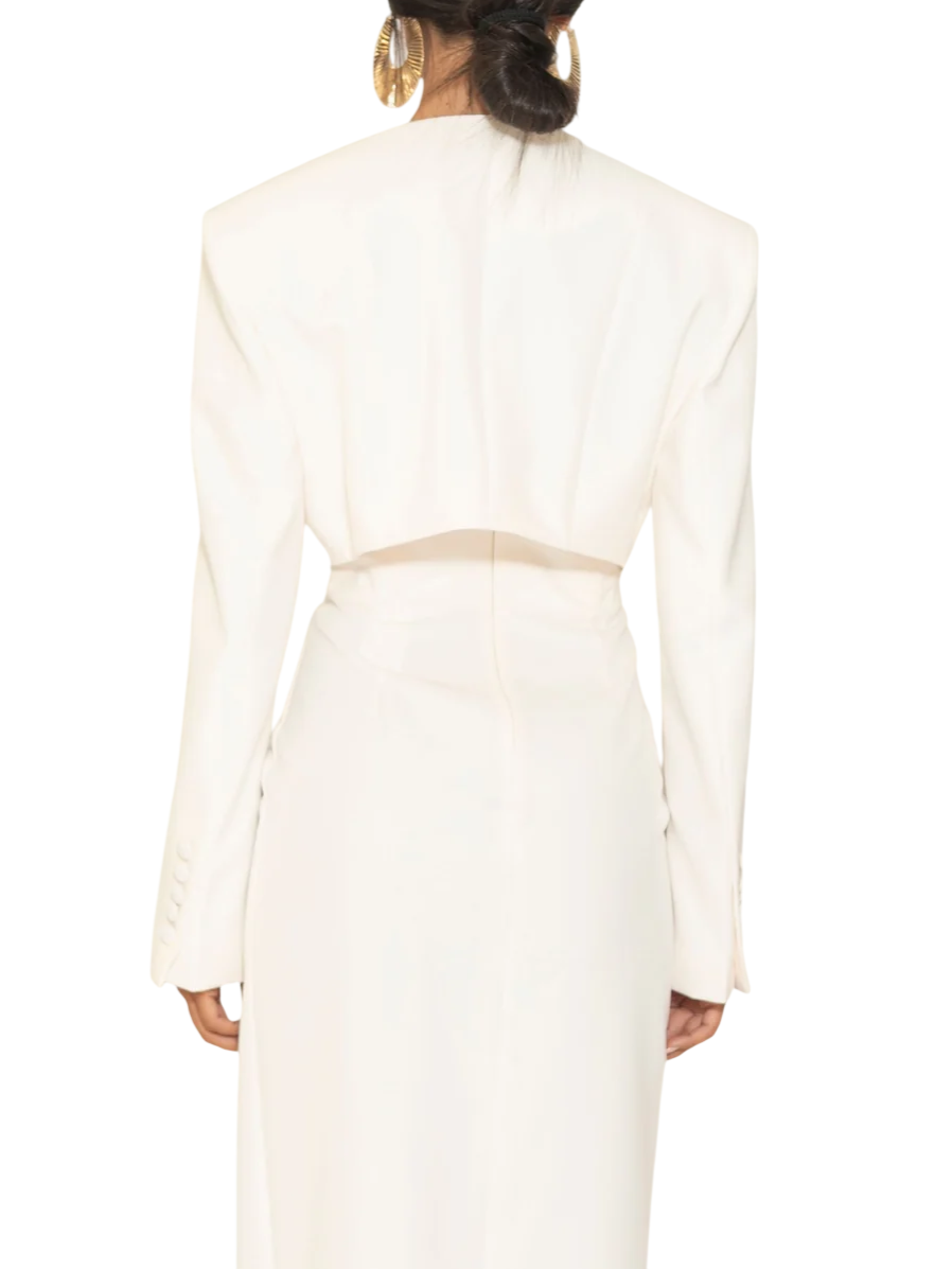 Silence giacca blazer crop Event donna bianco latte GI5391 MILK SILENCE 