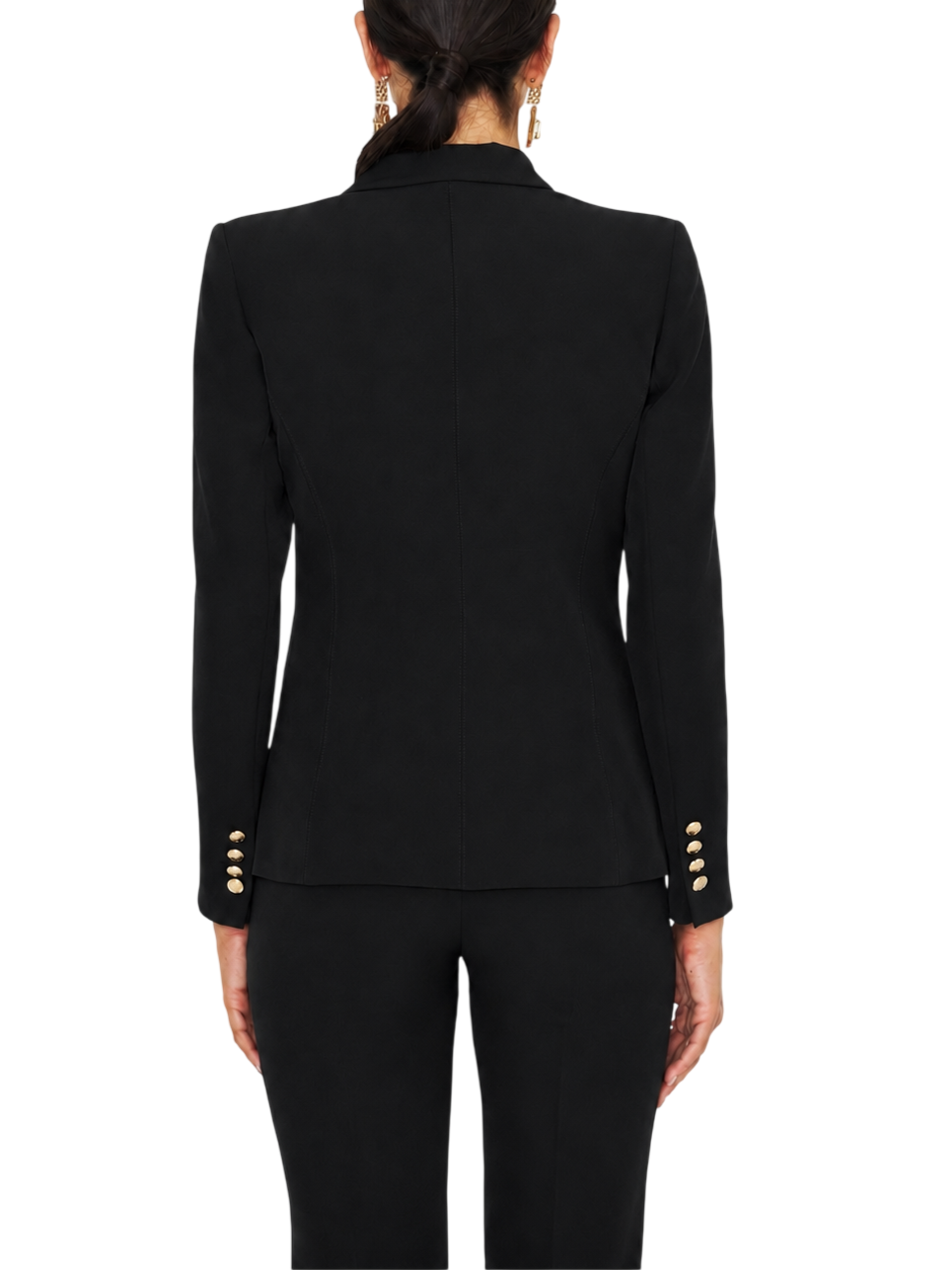 Silence giacca blazer donna doppiopetto Libra nero NPR235AMBER BLACK SILENCE 