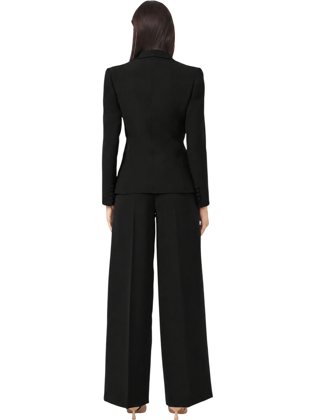 Silence pantaloni palazzo Daily donna nero SLPA019DAILY BLACK SILENCE 