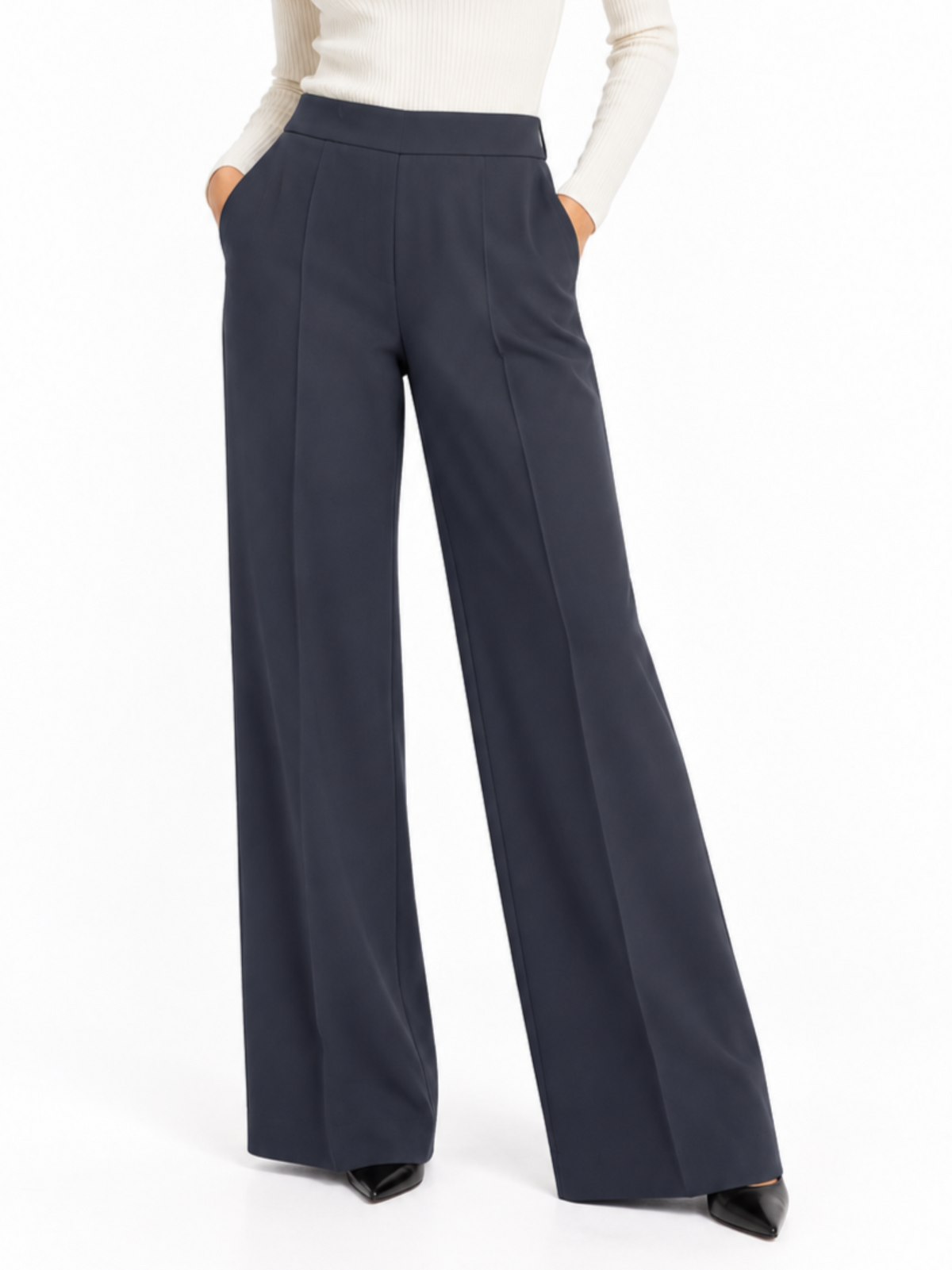 Silence pantaloni palazzo Daily donna grigio SLPA019DAILY DARK GREY SILENCE 