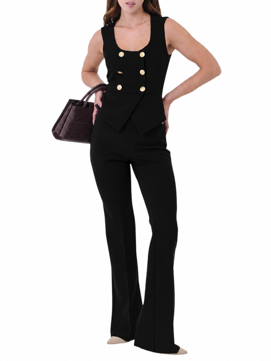 Silence pantaloni a zampa Amber donna nero SLPA050AMBER BLACK SILENCE 