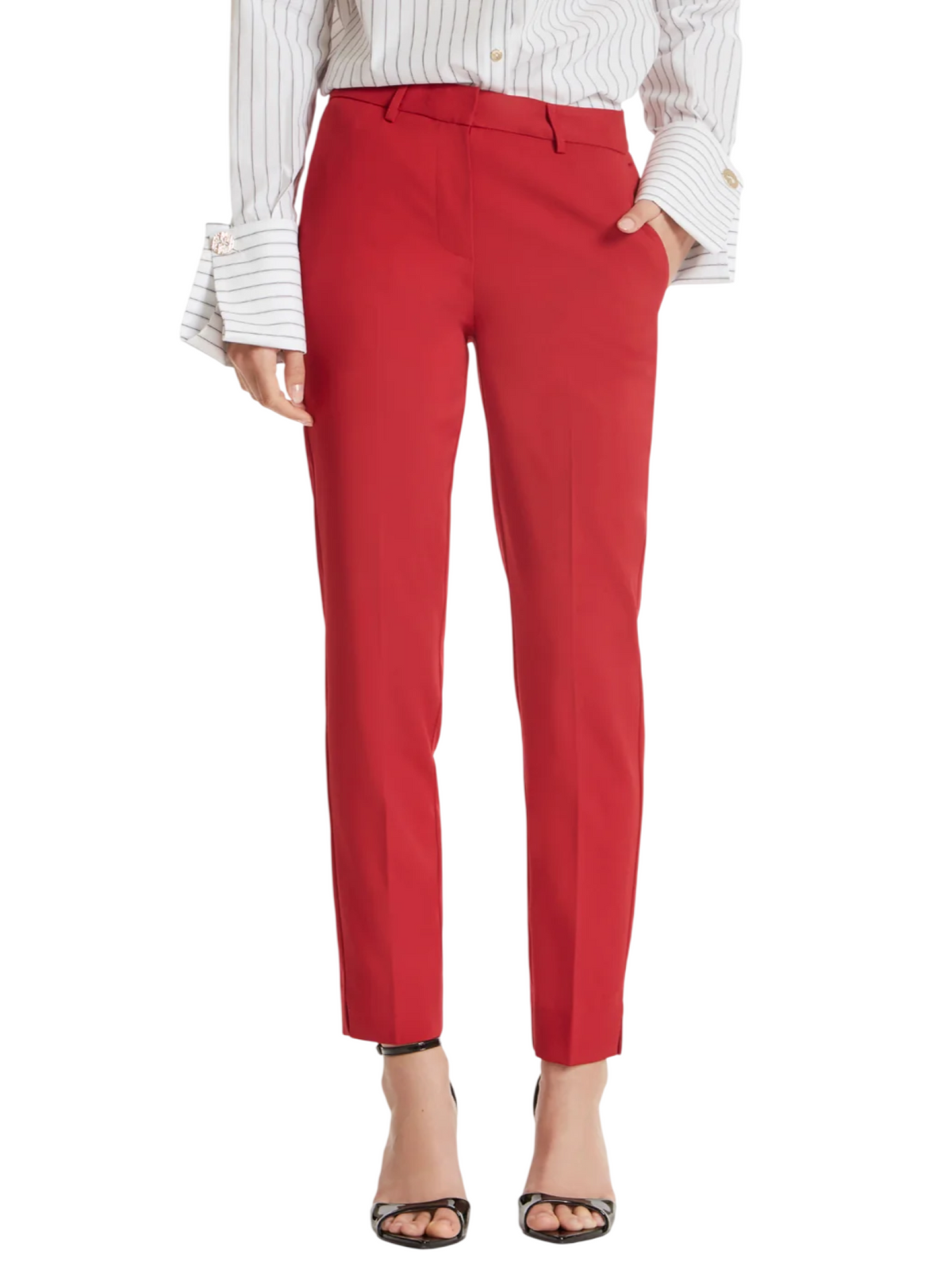 Simona Corsellini pantaloni a sigaretta donna rosso CPPAW2801 SCARLET SIMONA CORSELLINI 