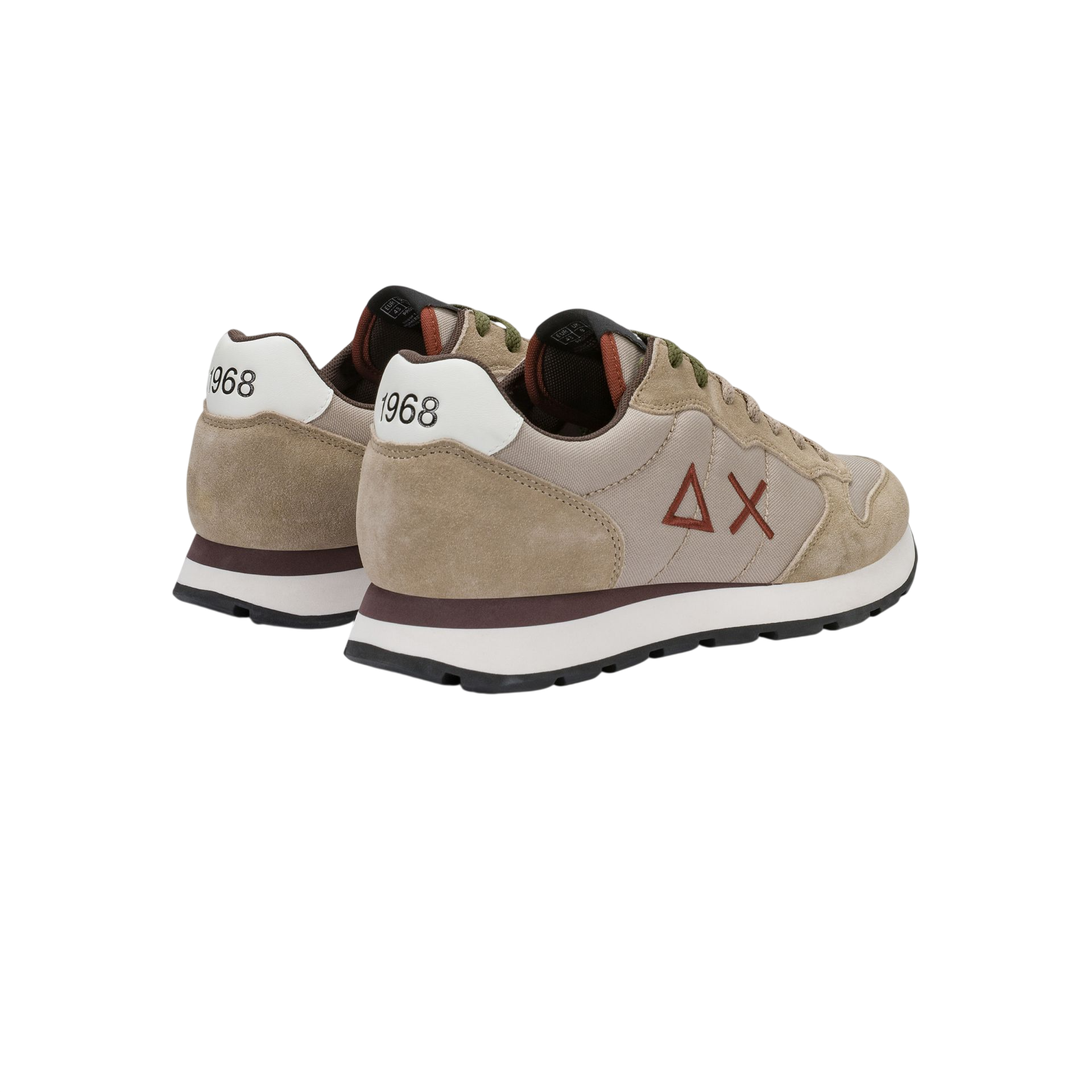 Sun68 sneakers uomo Tom Solid in tessuto e suede beige Z46101 BEIGE SCURO SUN68 