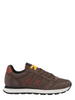 Sun68 sneakers uomo Tom Solid in tessuto e suede marrone