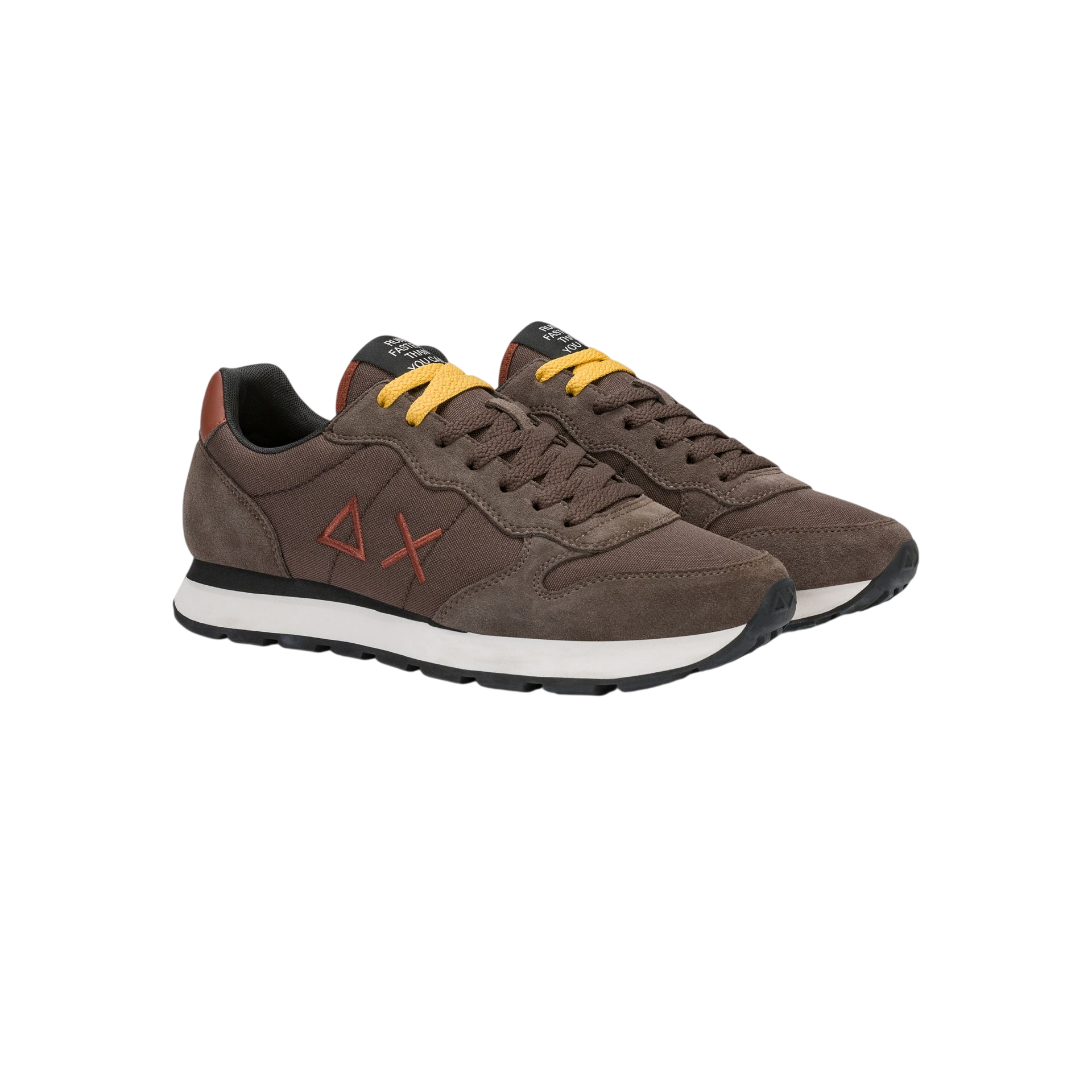 Sun68 sneakers uomo Tom Solid in tessuto e suede marrone Z46101 MARRONE SUN68 