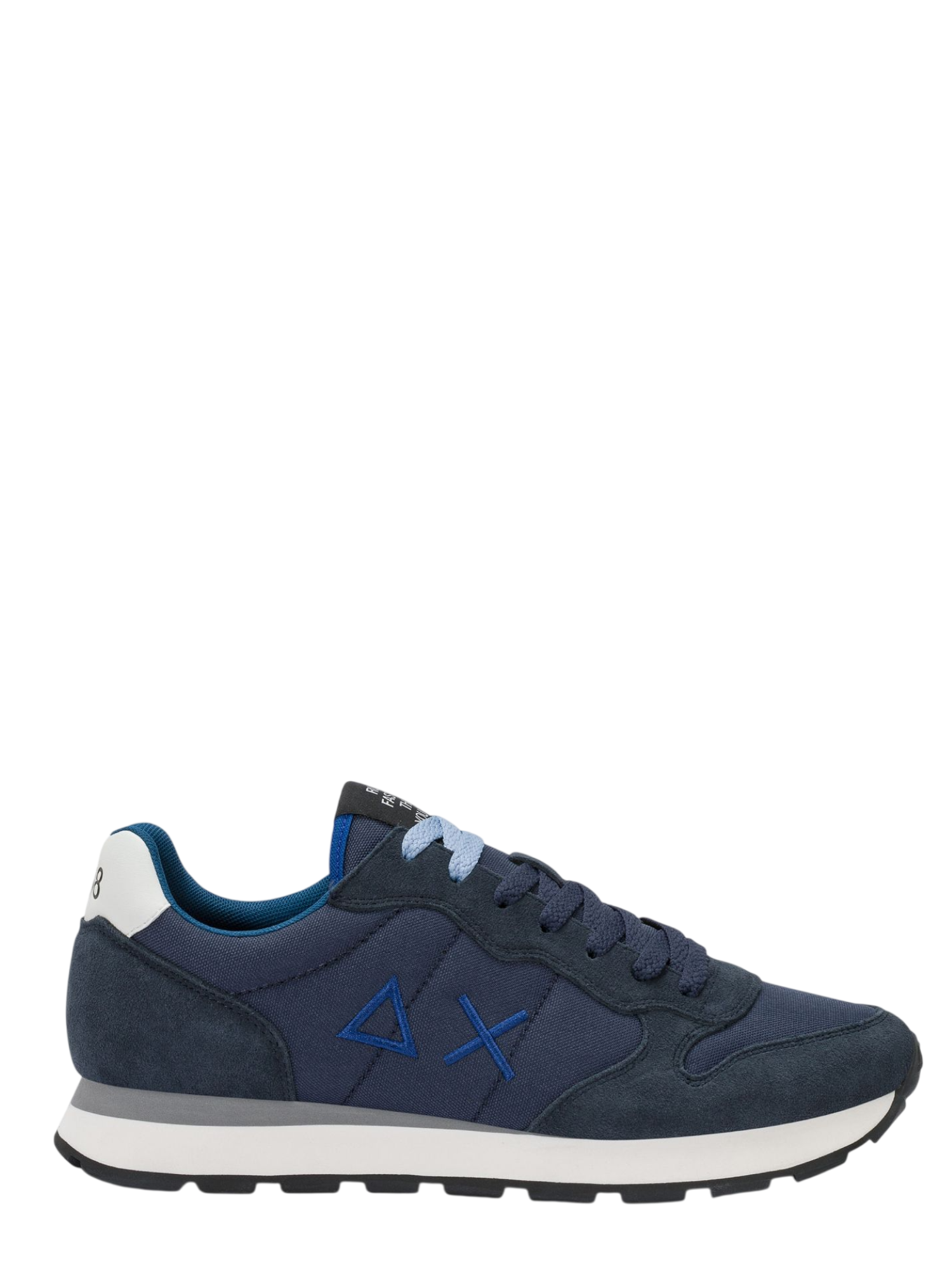 Sun68 sneakers uomo Tom Solid in tessuto e suede blu Z46101 NAVY BLUE SUN68 
