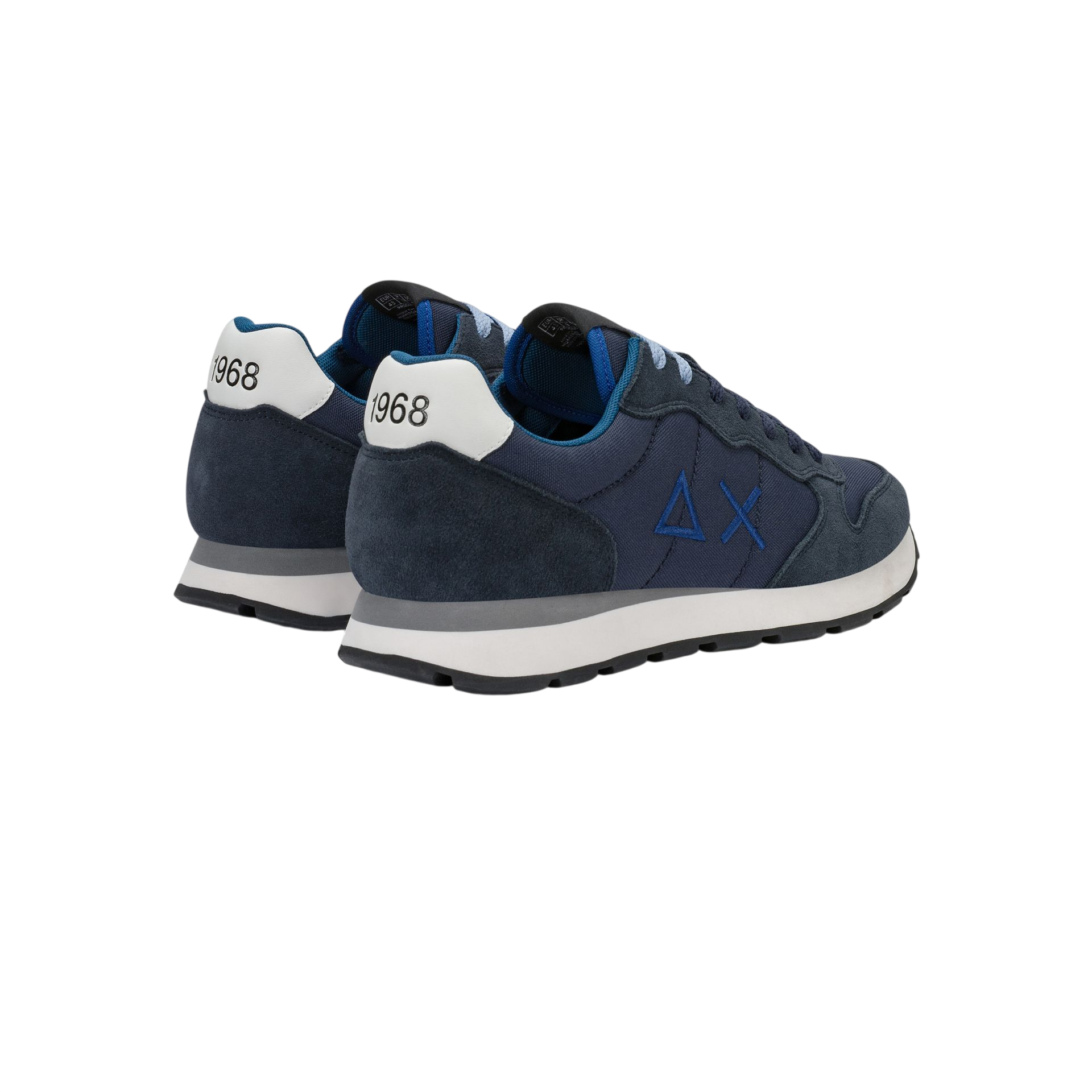 Sun68 sneakers uomo Tom Solid in tessuto e suede blu Z46101 NAVY BLUE SUN68 