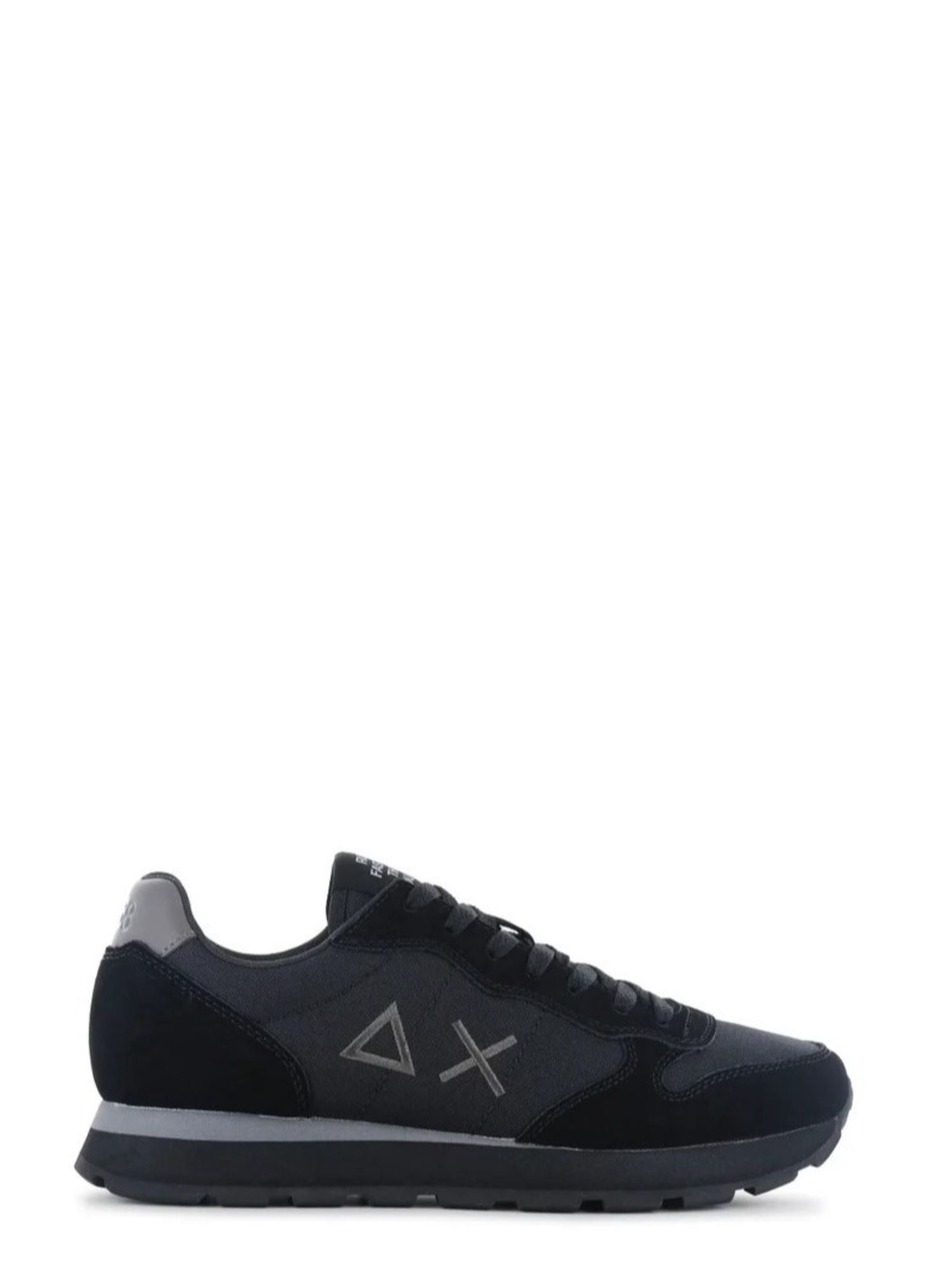Sun68 sneakers uomo Tom Solid in tessuto e suede nero Z46101 NERO-GRIGIO SCURO SUN68 