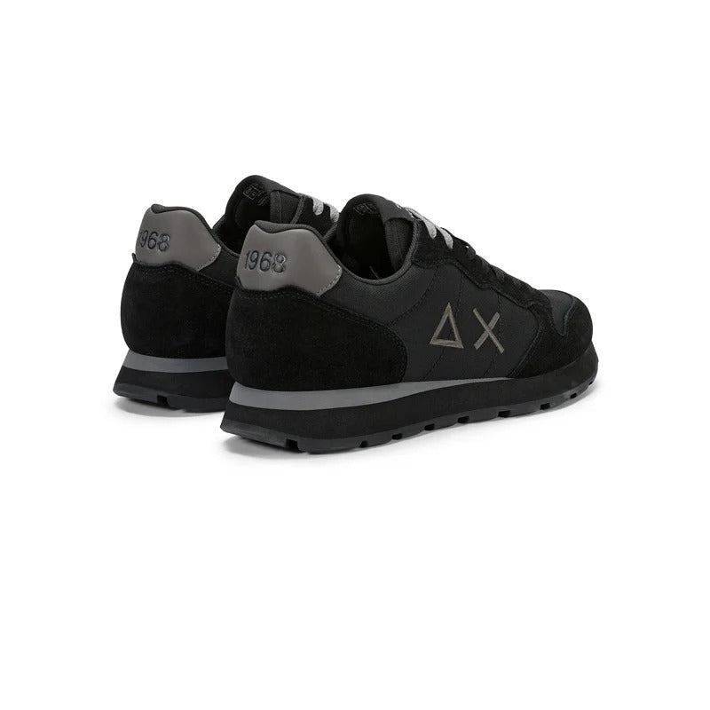 Sun68 sneakers uomo Tom Solid in tessuto e suede nero Z46101 NERO-GRIGIO SCURO SUN68 