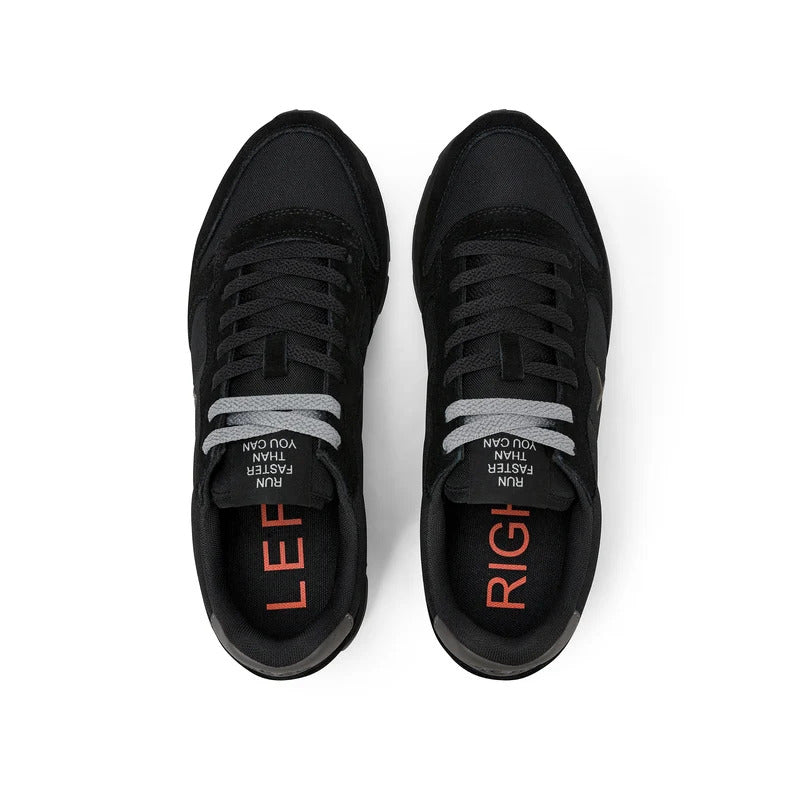 Sun68 sneakers uomo Tom Solid in tessuto e suede nero Z46101 NERO-GRIGIO SCURO SUN68 