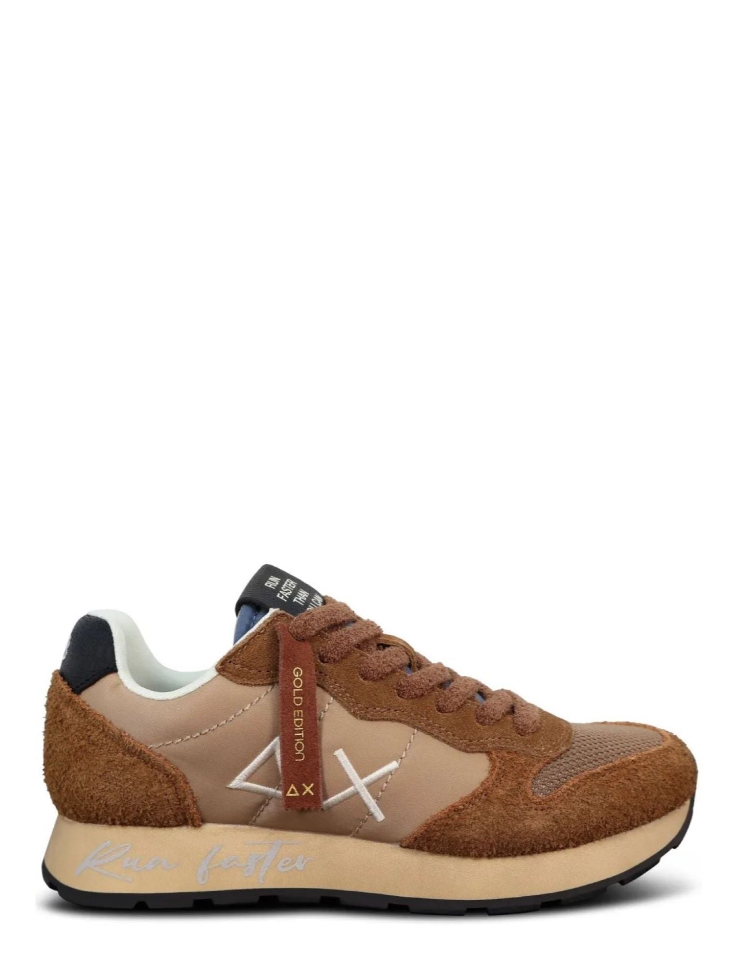 Sun68 sneakers uomo Tom Vintage in suede e tessuto marrone Z46105 VOLPE SUN68 