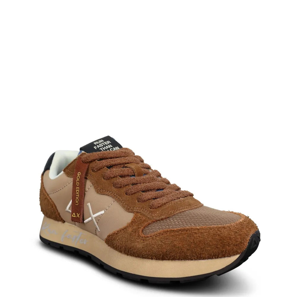 Sun68 sneakers uomo Tom Vintage in suede e tessuto marrone Z46105 VOLPE SUN68 