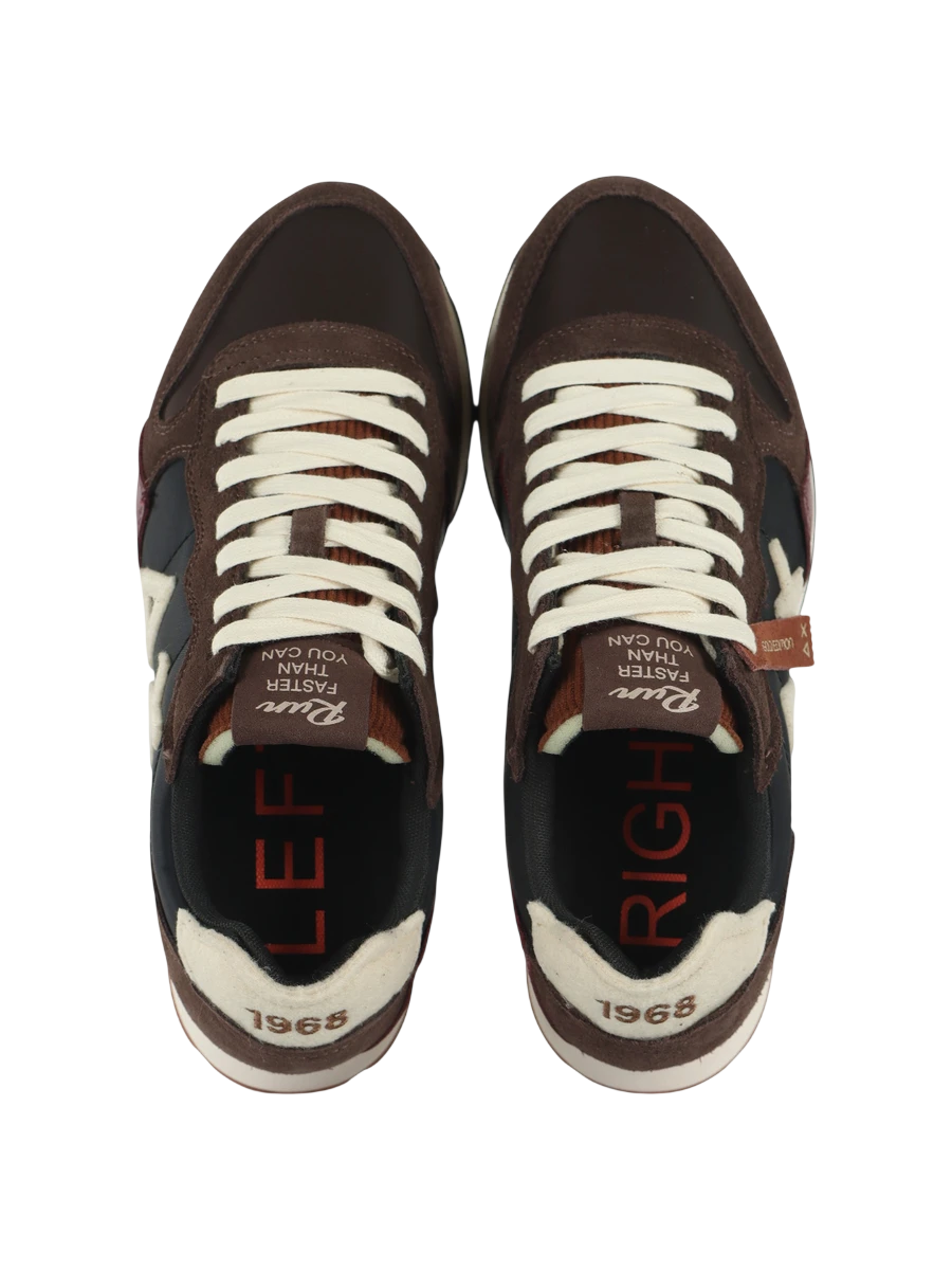 Sun68 sneakers Tom Winter uomo colorblock marrone Z46107 MARRONE SUN68 