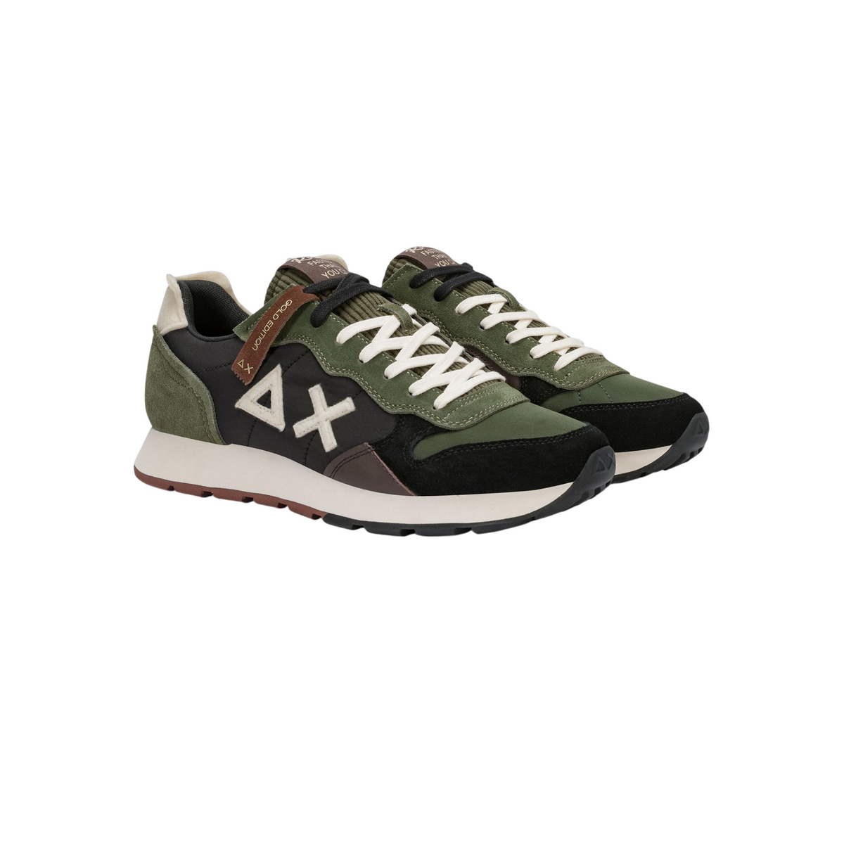 Sun68 sneakers Tom Winter uomo colorblock verde Z46107 MILITARE SCURO SUN68 