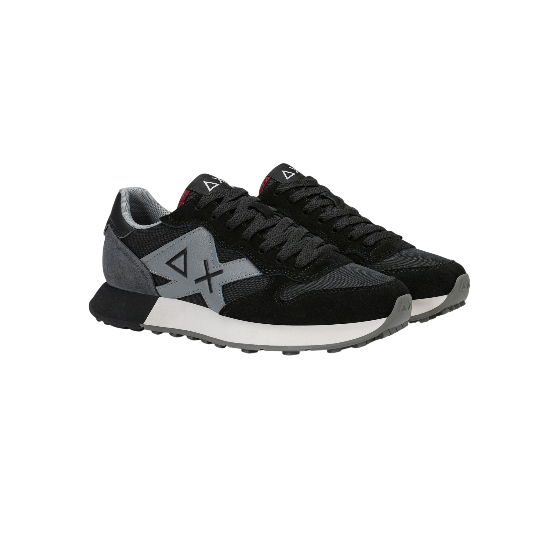 Sun68 sneakers uomo Jaki 2.0 Solid in mesh e tessuto nero Z46121 NERO SUN68 