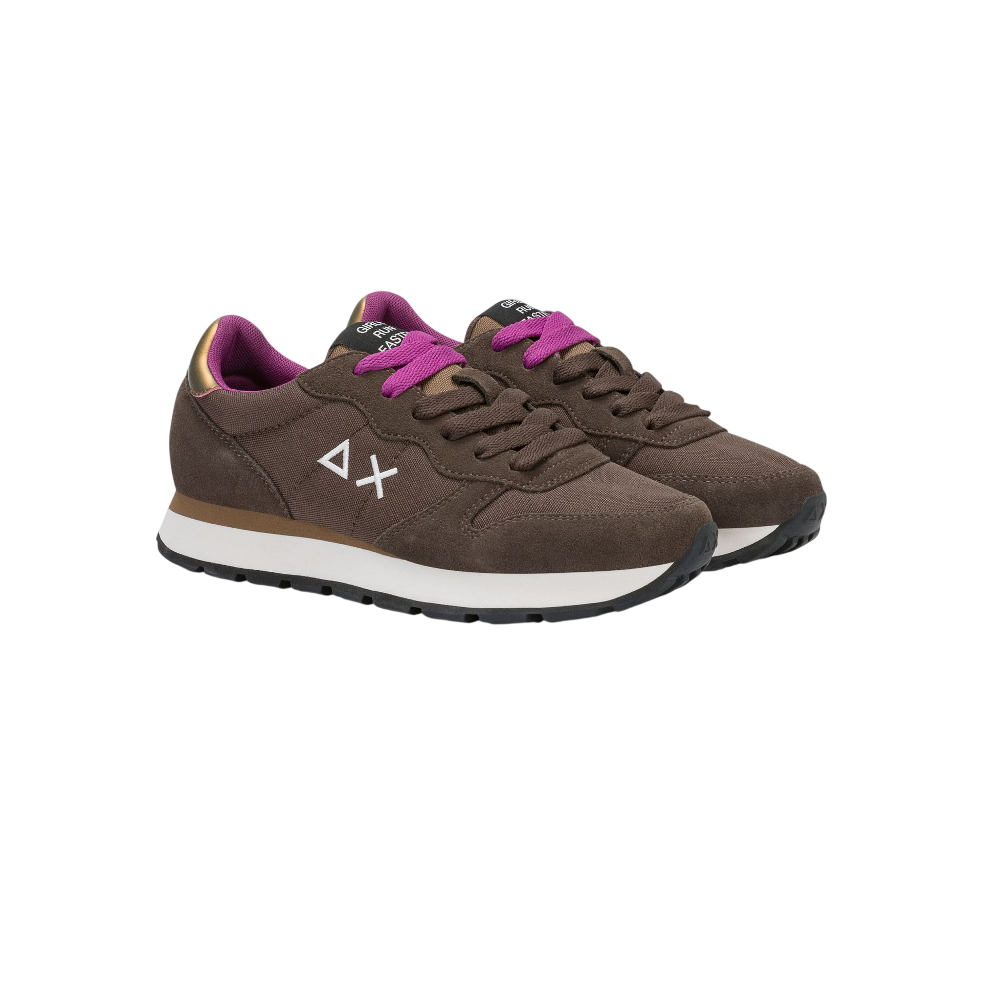 Sun68 sneakers donna Ally Solid in tessuto e suede marrone Z46201 MARRONE SUN68 