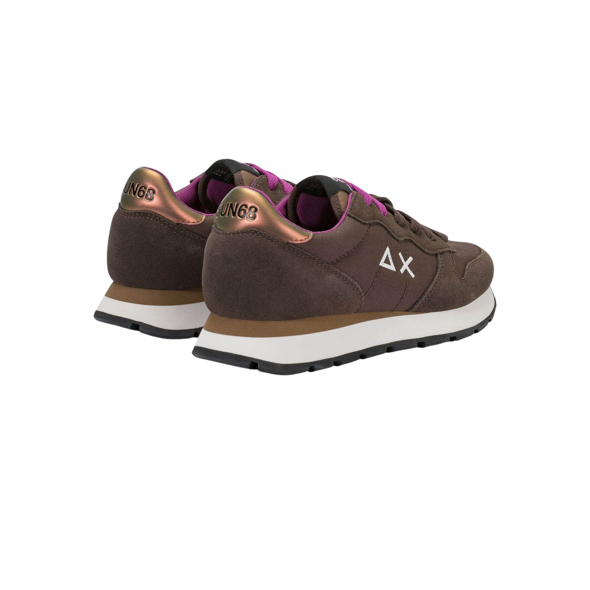 Sun68 sneakers donna Ally Solid in tessuto e suede marrone Z46201 MARRONE SUN68 