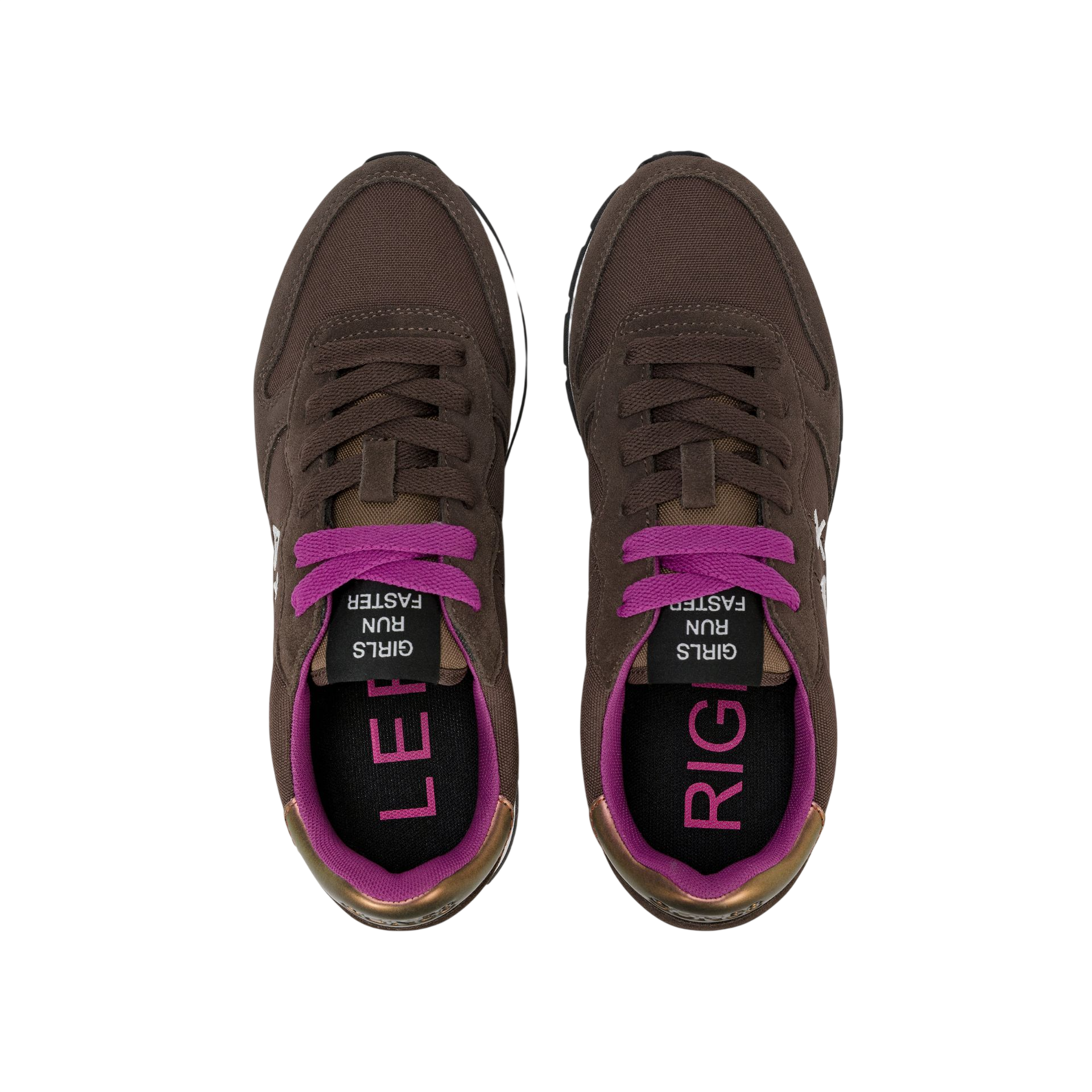 Sun68 sneakers donna Ally Solid in tessuto e suede marrone Z46201 MARRONE SUN68 
