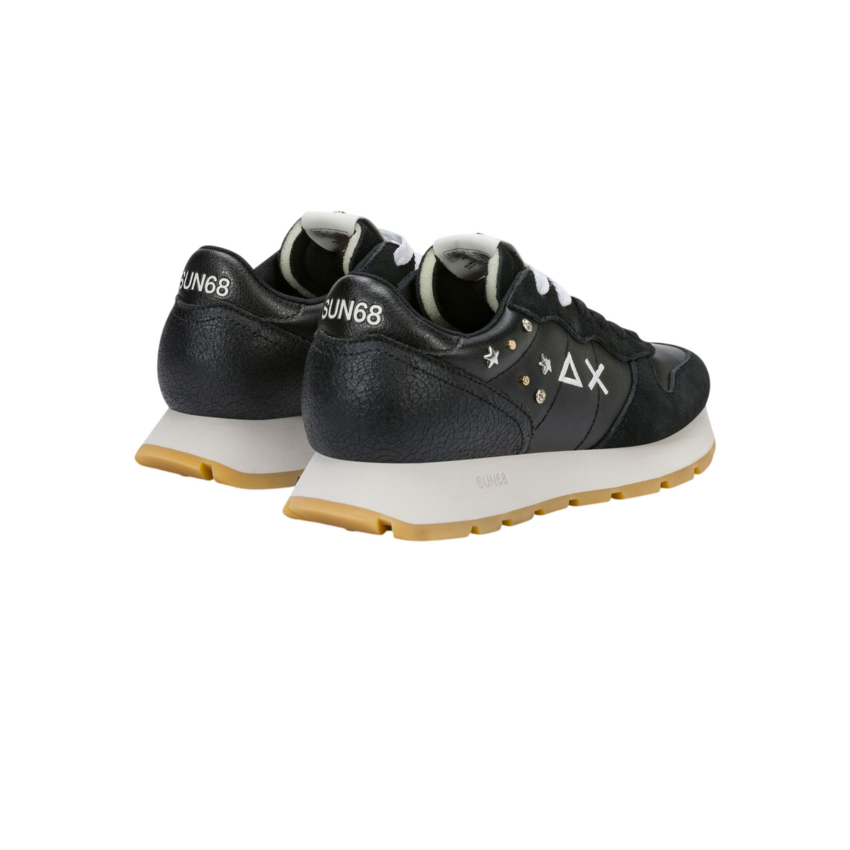 Sun68 sneakers donna Ally Studs in suede ed ecopelle nero Z46206 NERO SUN68 