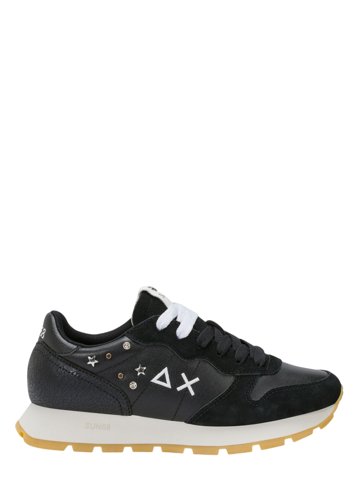 Sun68 sneakers donna Ally Studs in suede ed ecopelle nero Z46206 NERO SUN68 