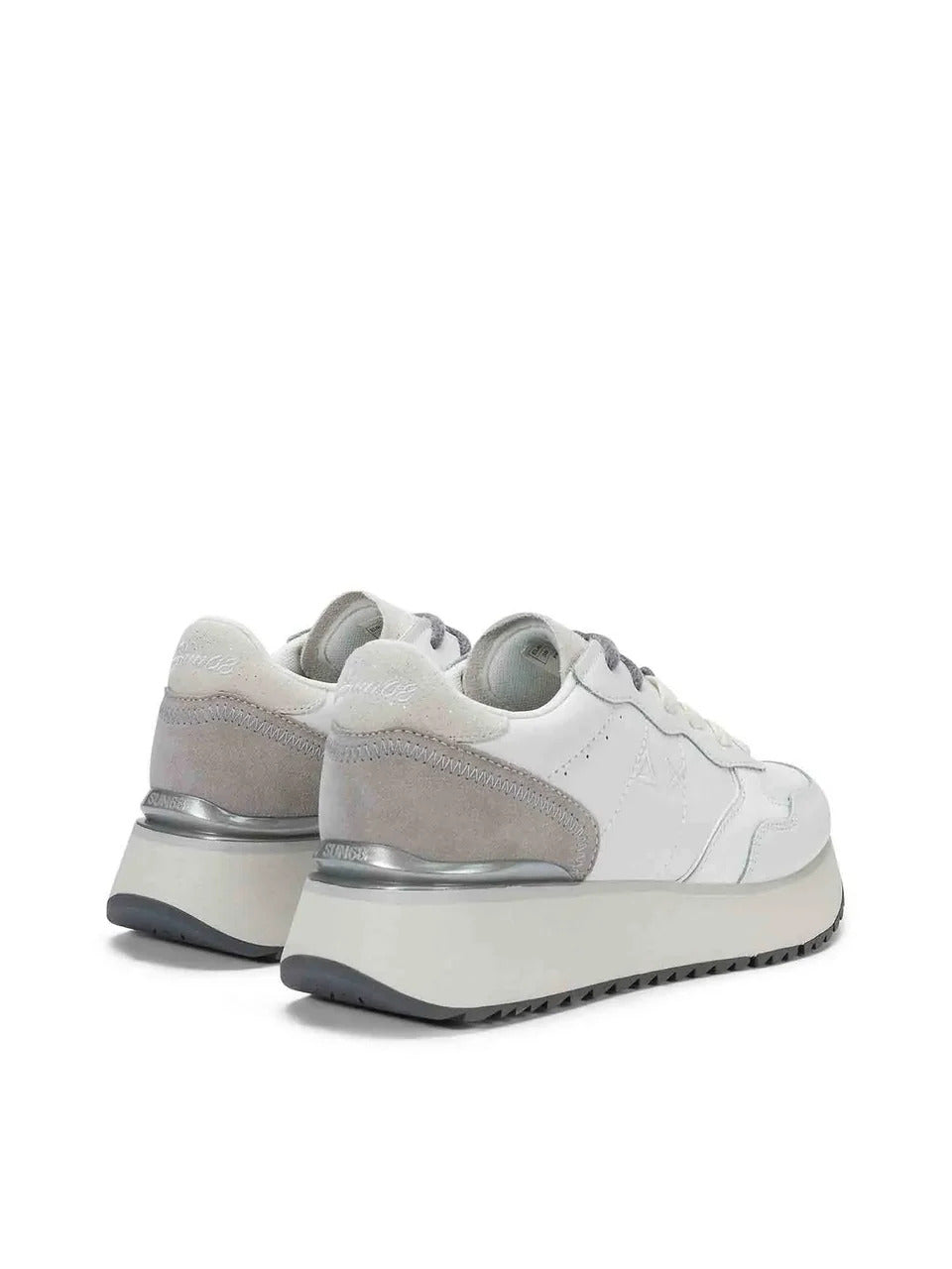 Sun68 sneakers donna Big Ally Leather in ecopelle e suede bianco Z46217 BIANCO SUN68 