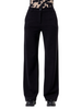 Surkana pantaloni wide leg misto viscosa nero