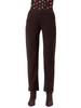 Surkana pantaloni donna misto viscosa marrone moro