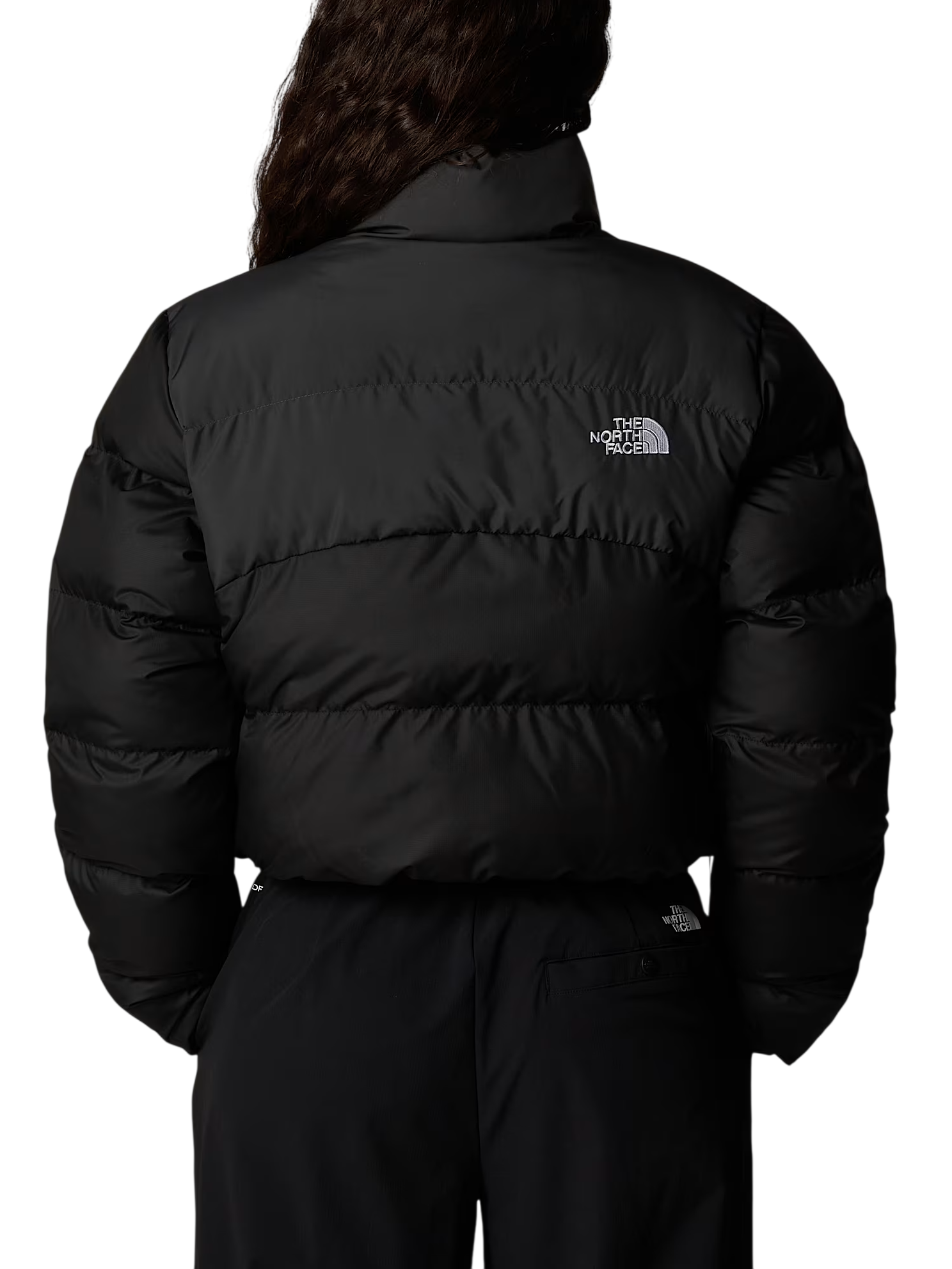 The North Face piumino crop donna Saikuru nero NF0A89JC KT01 THE NORTH FACE 