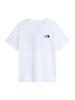 The North Face T-shirt manica corta unisex bambino bianco