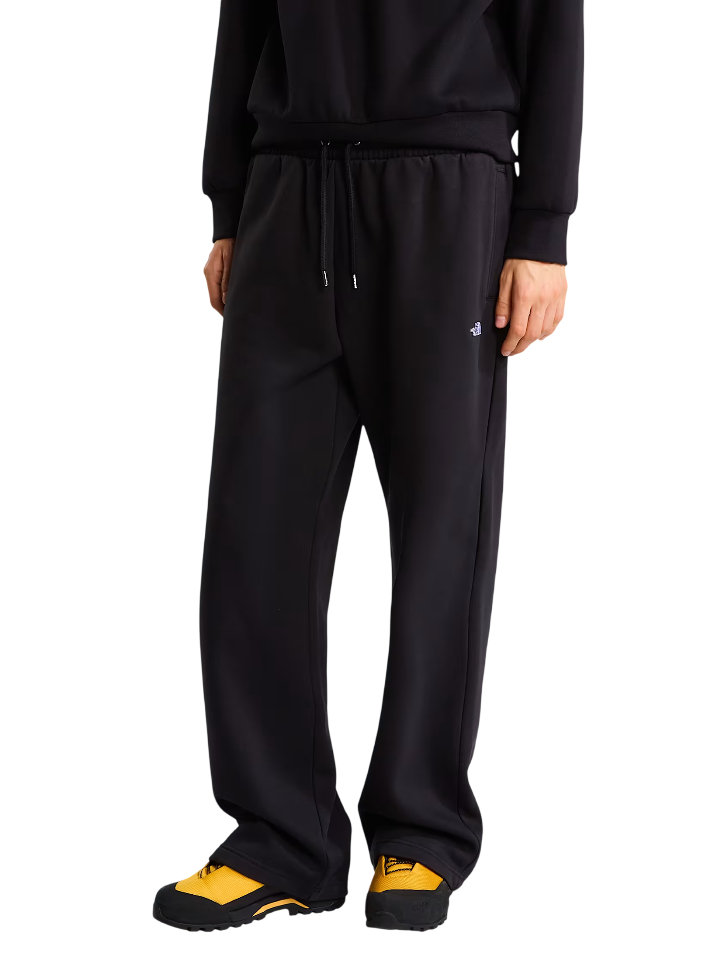 The North Face pantaloni donna Essential in cotone felpato nero NF0A8CWD JK31 THE NORTH FACE 