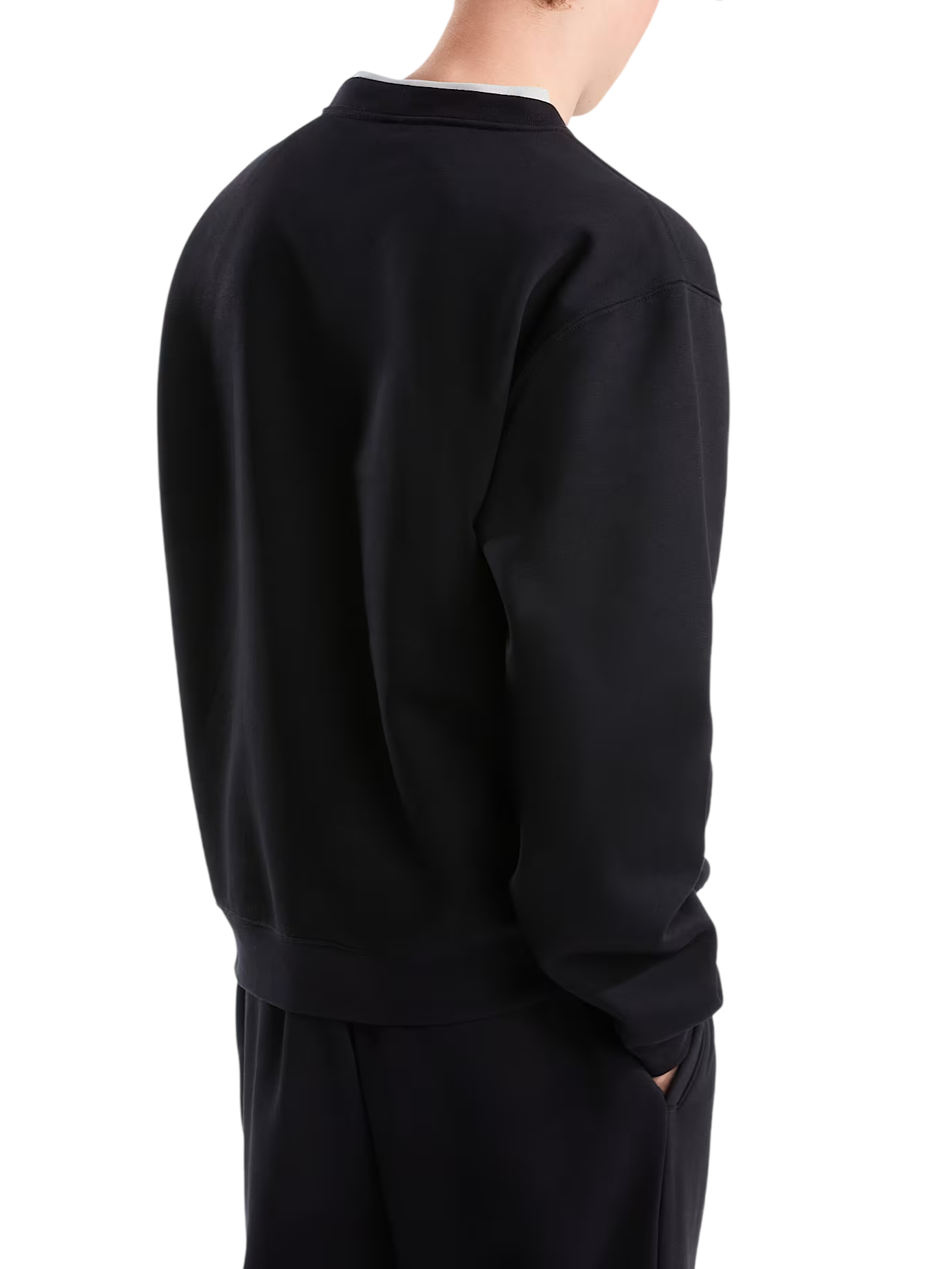 The North Face felpa uomo con logo in cotone felpato nero NF0A8DP7 JK31 THE NORTH FACE 