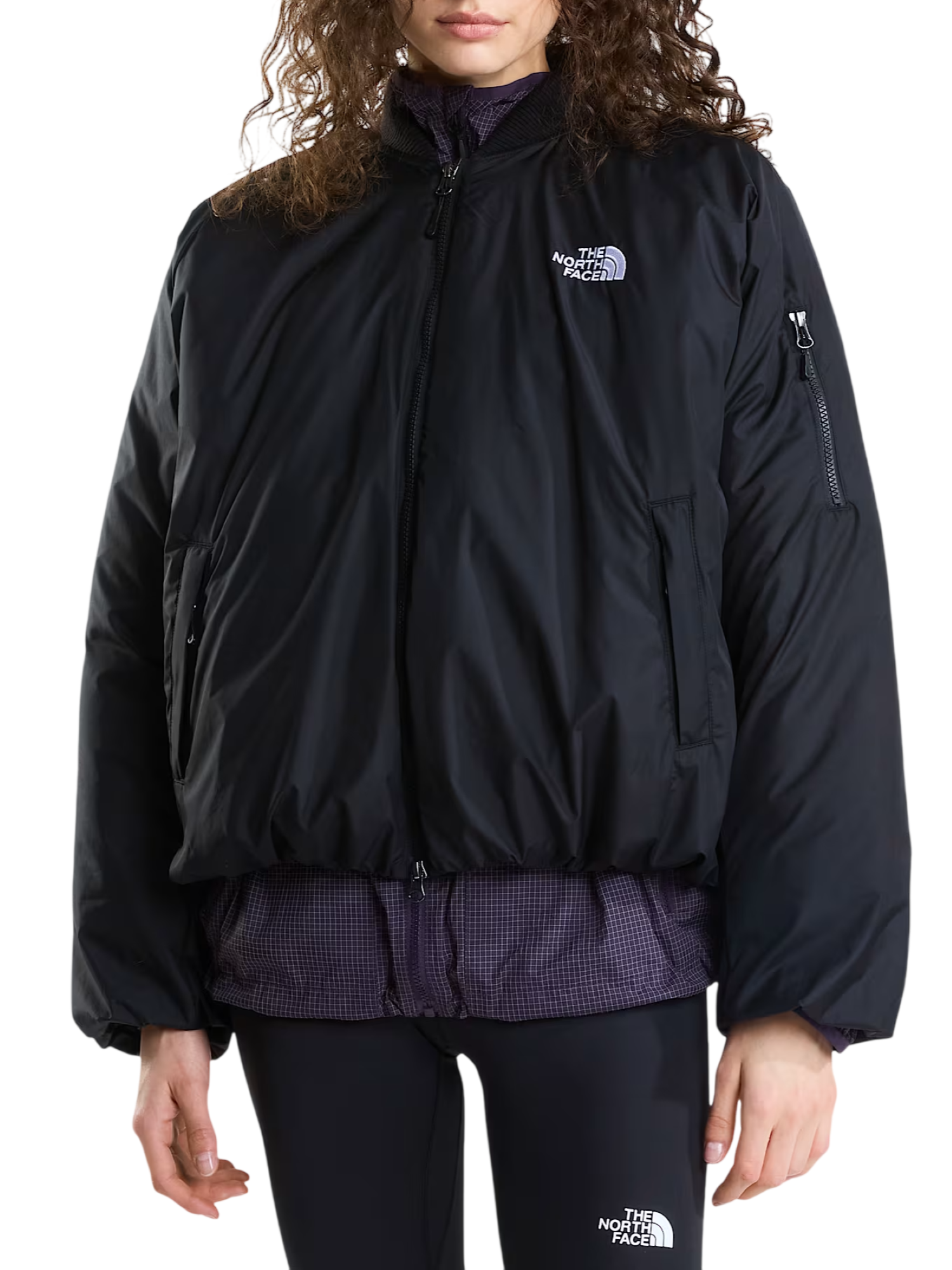 The North Face giubbino imbottito bomber donna Choqa nero NF0A8F1W JK31 THE NORTH FACE 