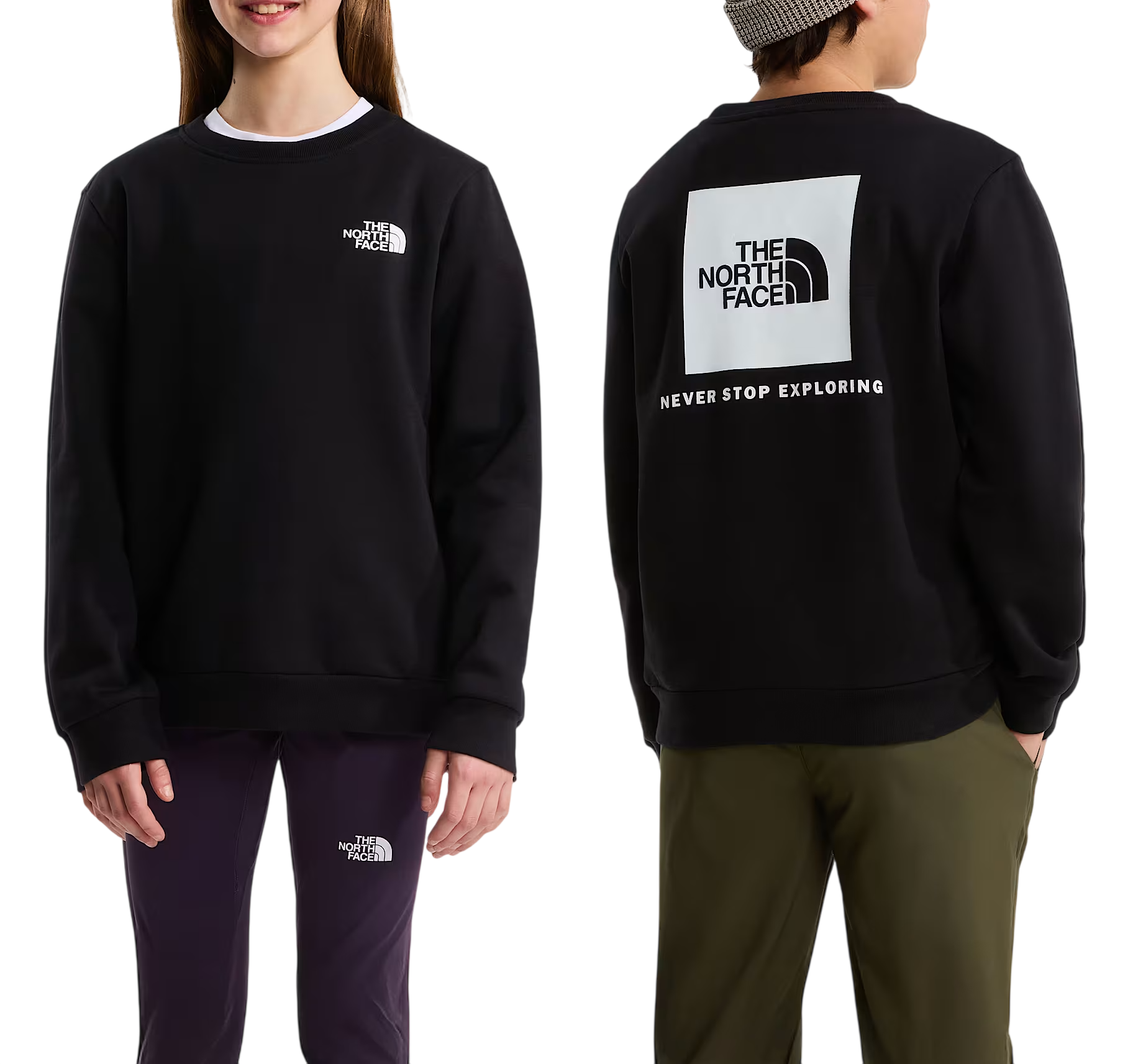 girocollo teen evolution box crew NF0A8F9W JK31 THE NORTH FACE 
