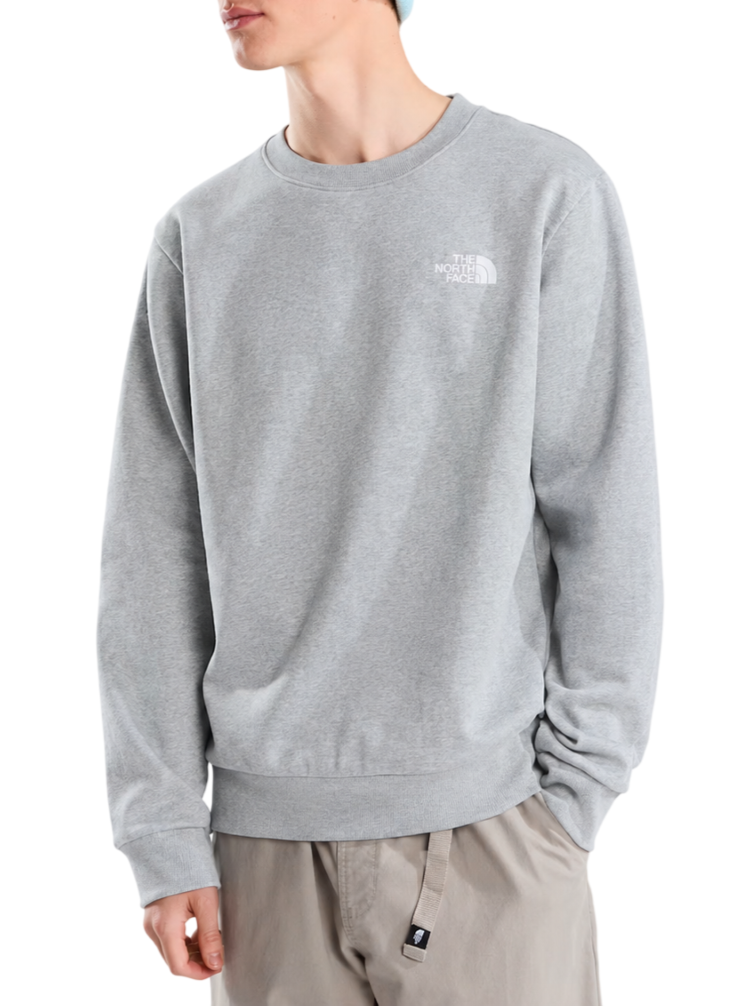 The North Face felpa uomo con stampe logo Evolution Box grigio NF0A8FD3 CQO1 THE NORTH FACE 