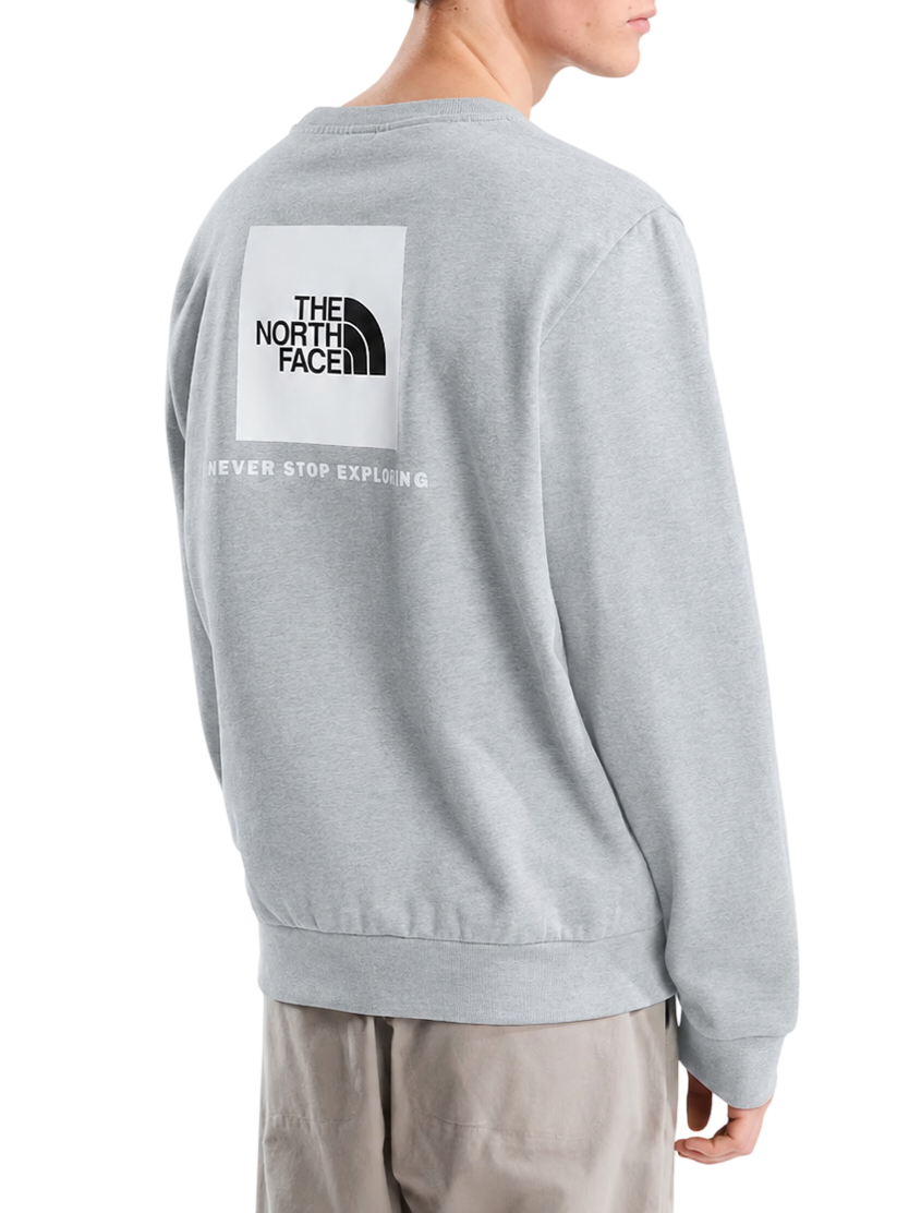 The North Face felpa uomo con stampe logo Evolution Box grigio NF0A8FD3 CQO1 THE NORTH FACE 