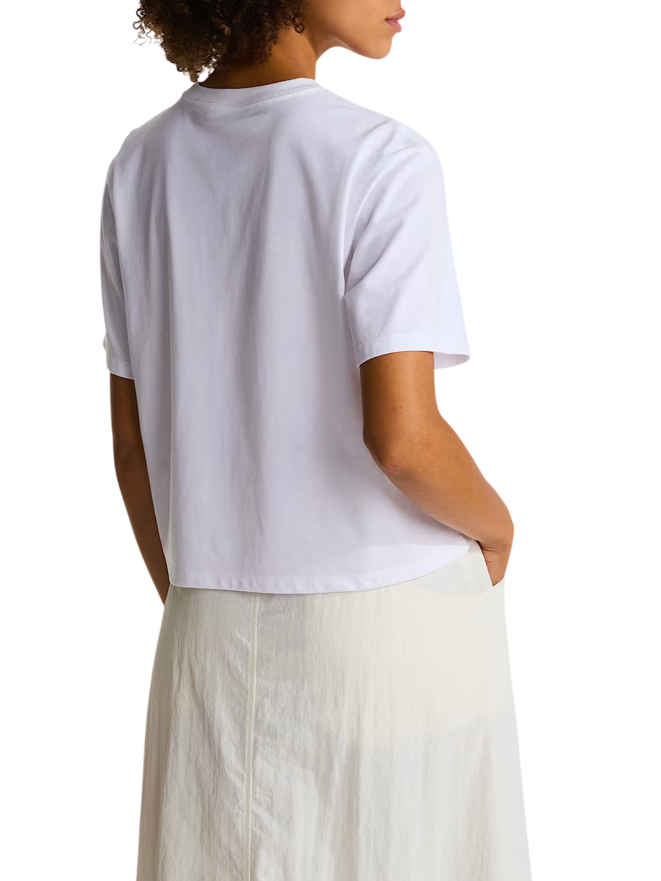 The North Face T-shirt crop donna manica corta Evolution bianco NF0A8FDH FN41 THE NORTH FACE 