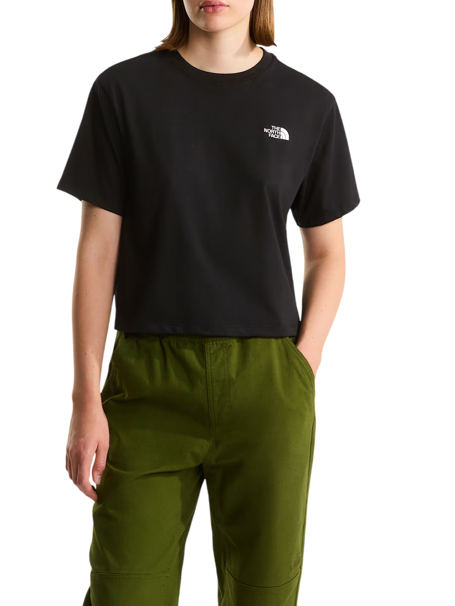 The North Face T-shirt crop donna manica corta Evolution nero NF0A8FDH JK31 THE NORTH FACE 