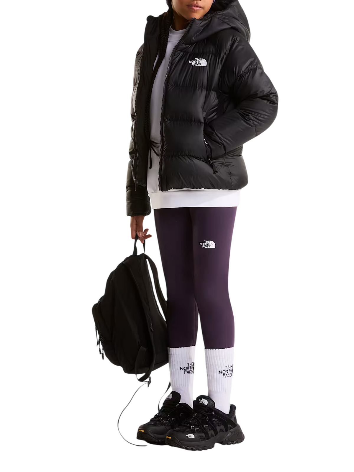 The North Face giubbino unisex bambino con cappuccio Hydrenalite nero NF0A8H3W JK31 THE NORTH FACE 