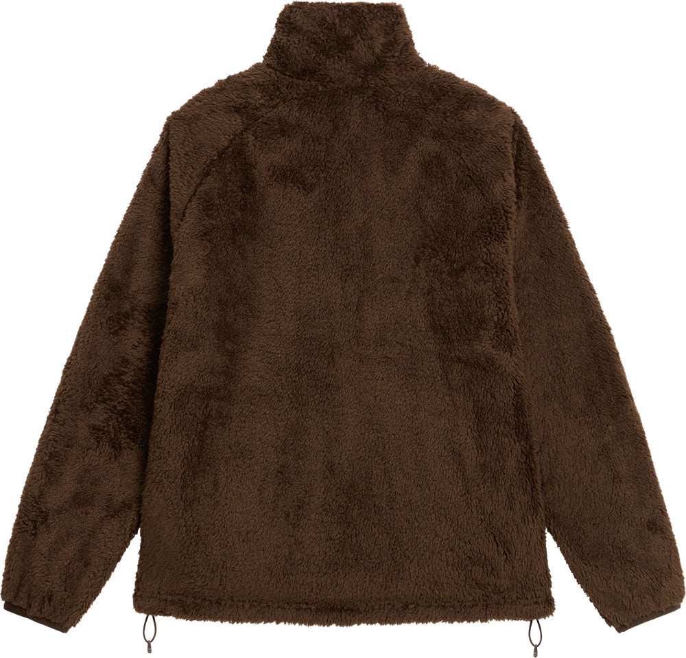The North Face giubbino donna con zip in tessuto sherpa marrone NF0A8H7S NMF1 THE NORTH FACE 